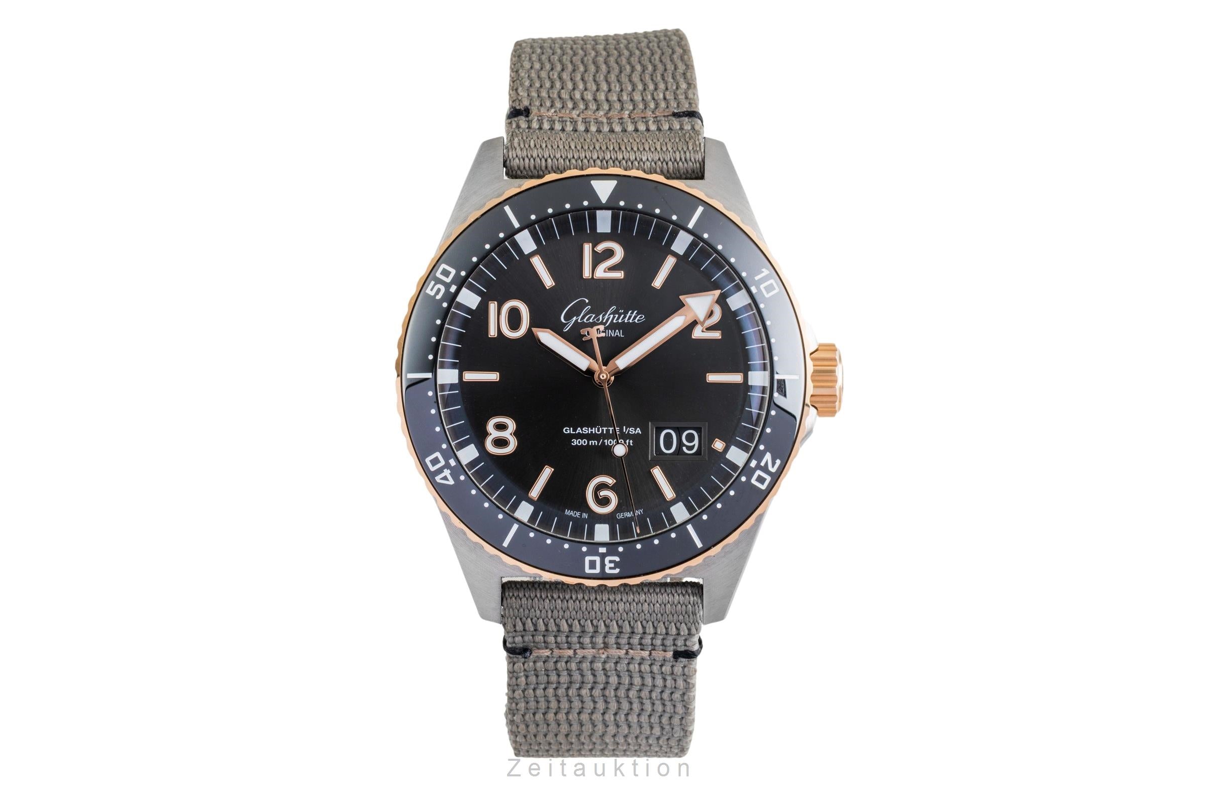 Glashütte SeaQ acciaio / oro automatismo orologio da uomo 1-36-13-04-91-34 LP: 16600EUR  [2602486]