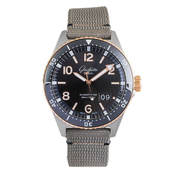 Glashütte SeaQ acciaio / oro automatismo orologio da uomo 1-36-13-04-91-34 LP: 16600EUR  [2602486]