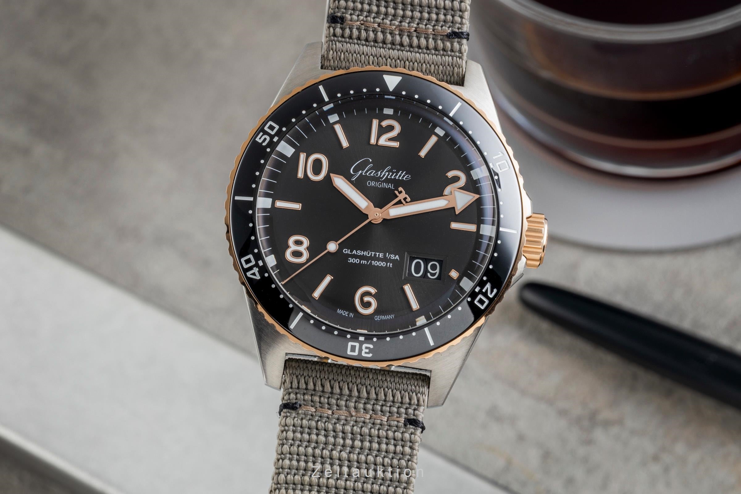 Glashütte SeaQ Panoramadatum Automatik Herrenuhr 1-36-13-04-91-34 NP: 16600,- € [2602486]