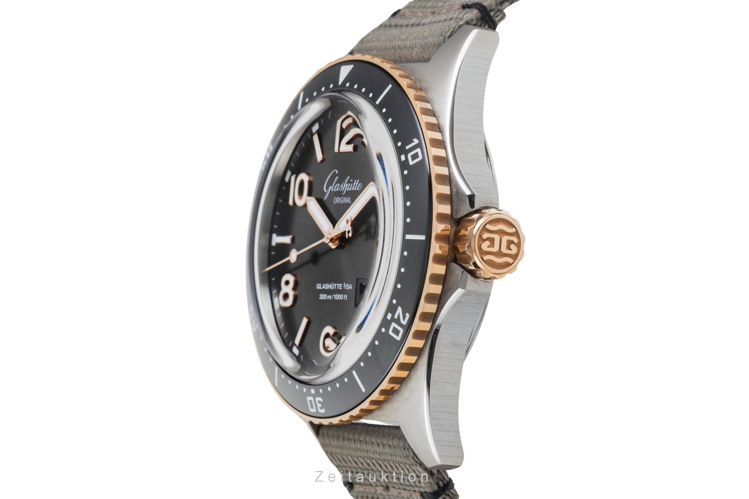Glashütte SeaQ acciaio / oro automatismo orologio da uomo 1-36-13-04-91-34 LP: 16600EUR  [2602486]