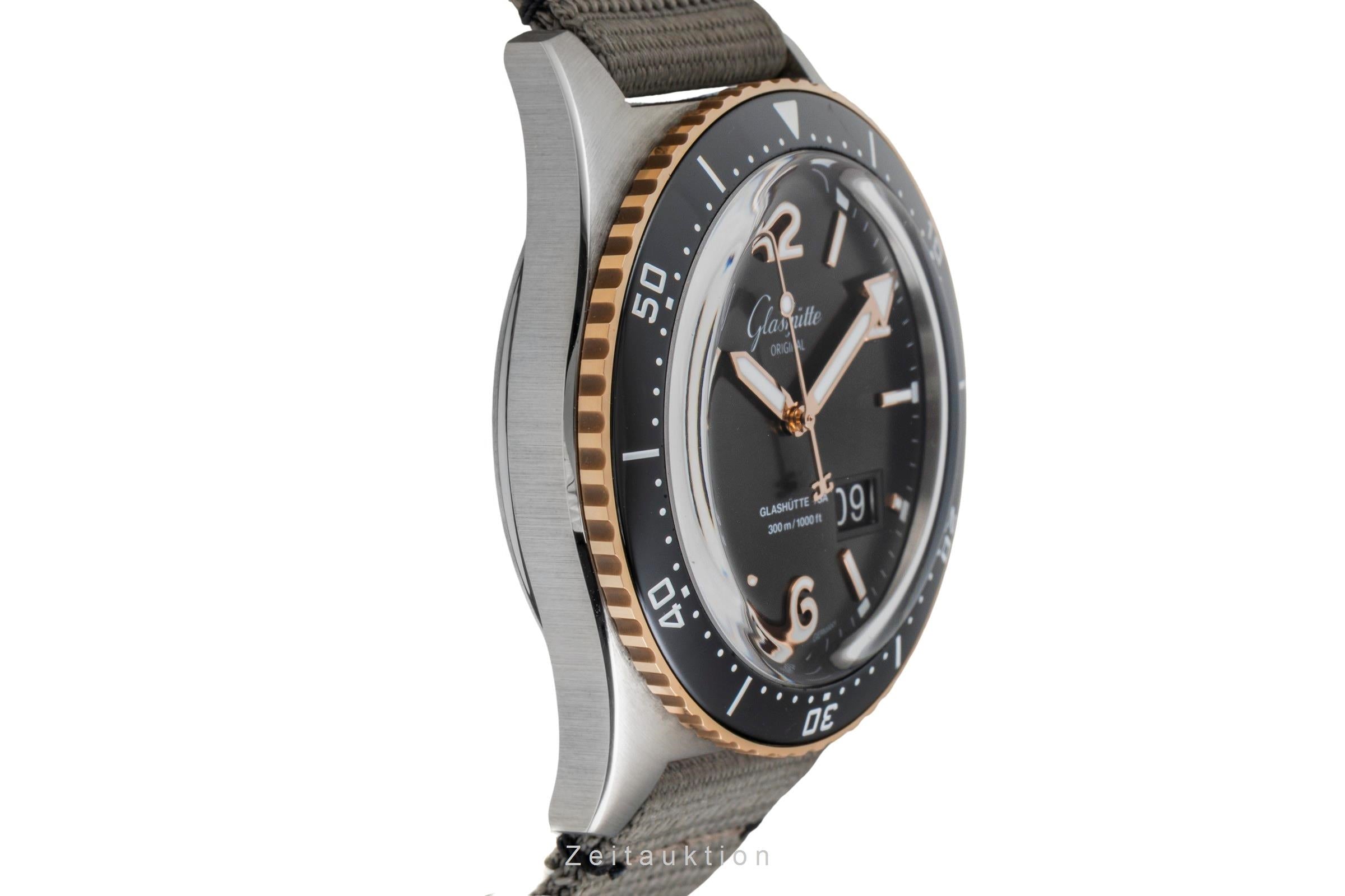 Glashütte SeaQ acciaio / oro automatismo orologio da uomo 1-36-13-04-91-34 LP: 16600EUR  [2602486]