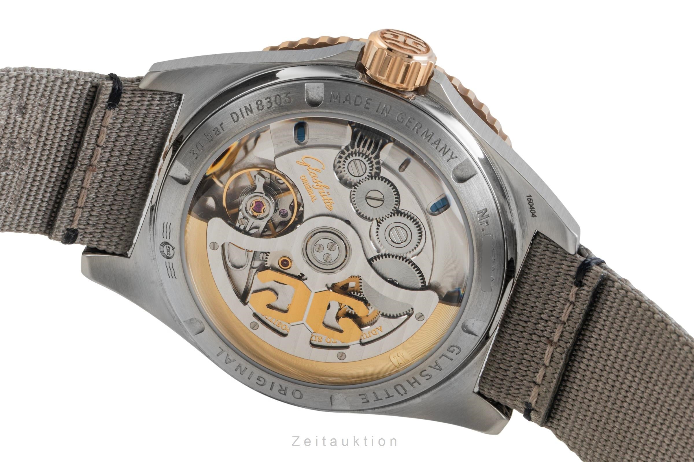 Glashütte SeaQ acciaio / oro automatismo orologio da uomo 1-36-13-04-91-34 LP: 16600EUR  [2602486]