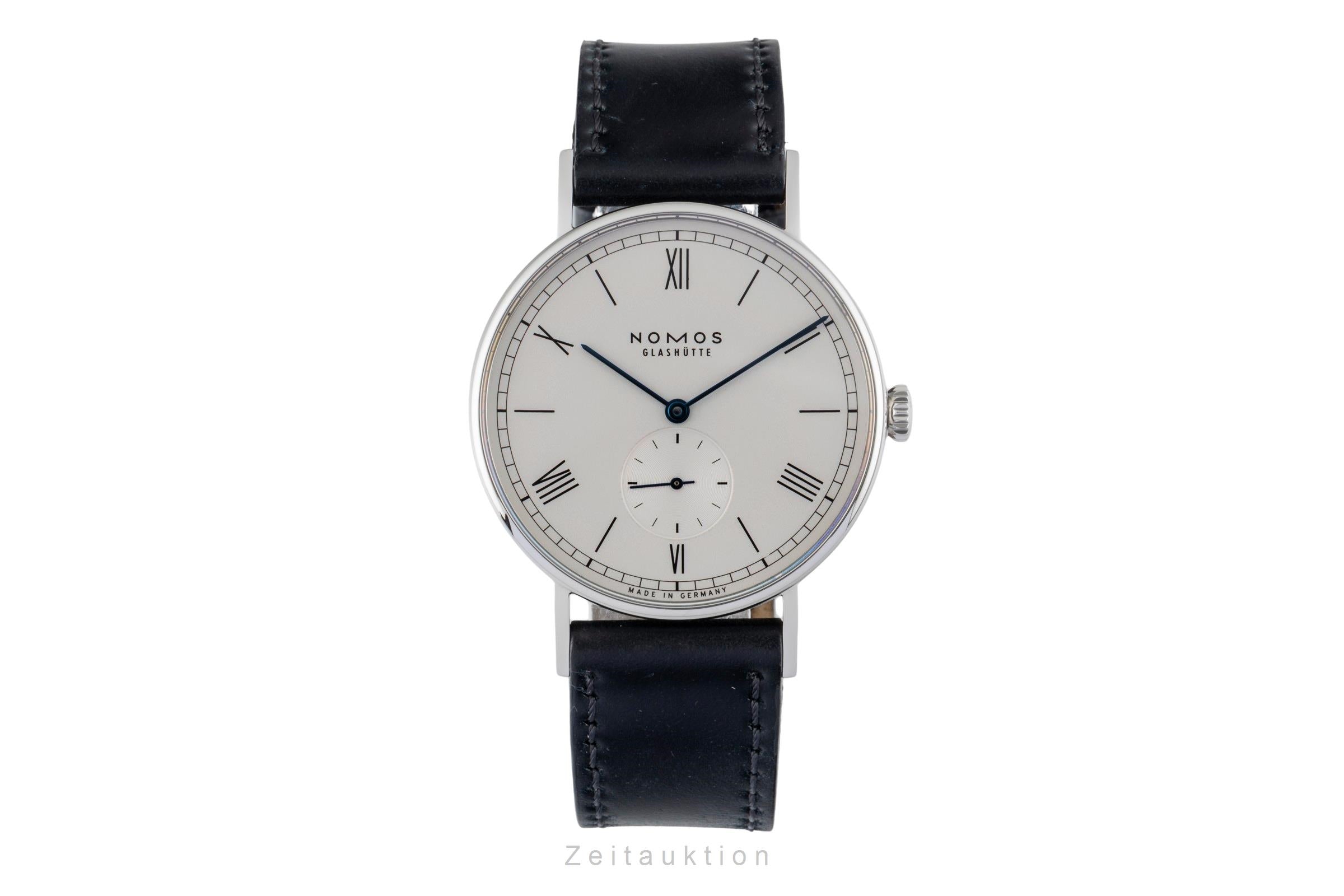 Nomos Ludwig 38 Edelstahl Handaufzug Herrenuhr Ref. 235 B&P 2021 NP: 1960,- € [2602490]