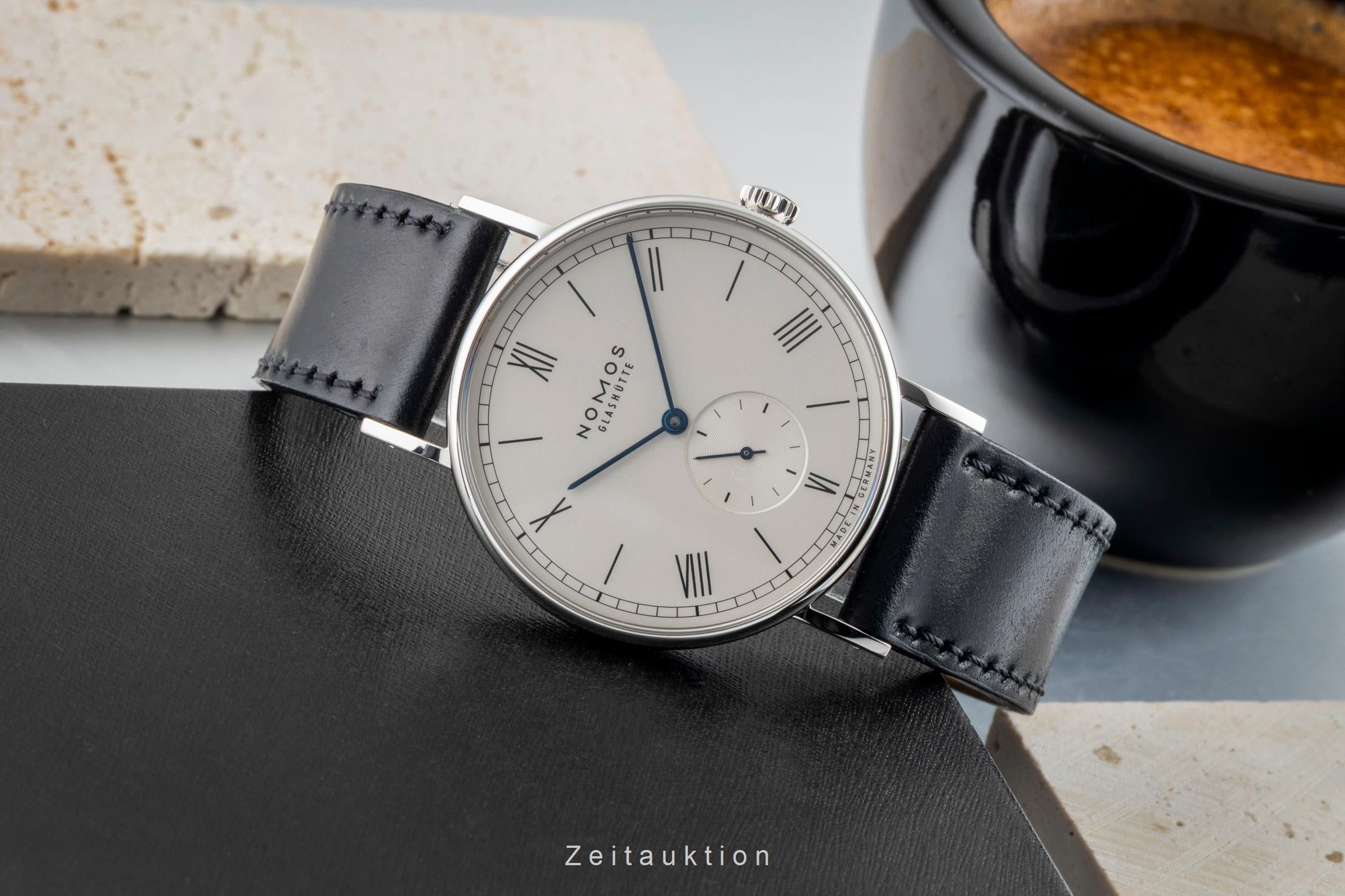Nomos Ludwig 38 Edelstahl Handaufzug Herrenuhr Ref. 235 B&P 2021 NP: 1960,- € [2602490]