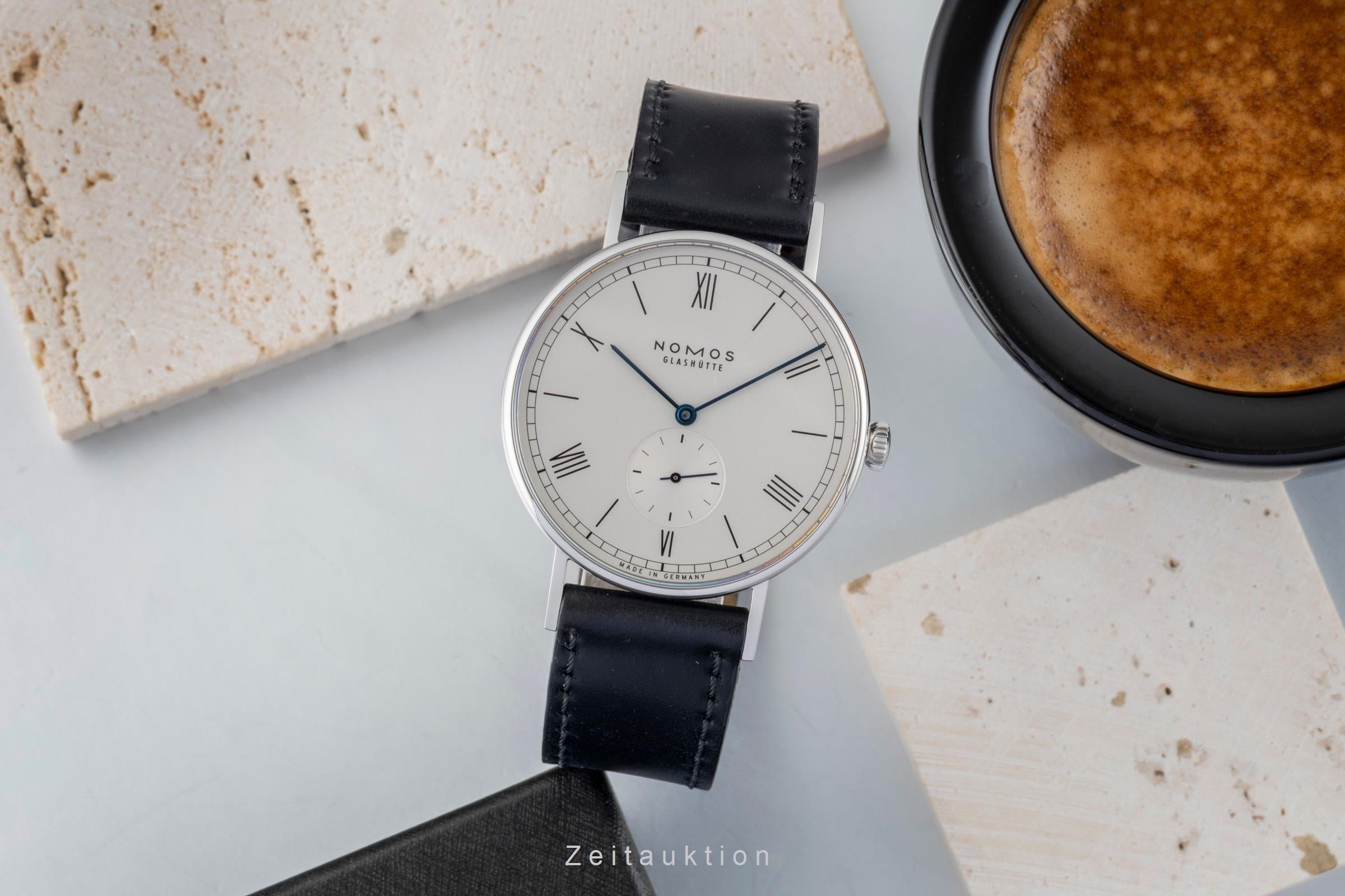 Nomos Ludwig 38 Edelstahl Handaufzug Herrenuhr Ref. 235 B&P 2021 NP: 1960,- € [2602490]