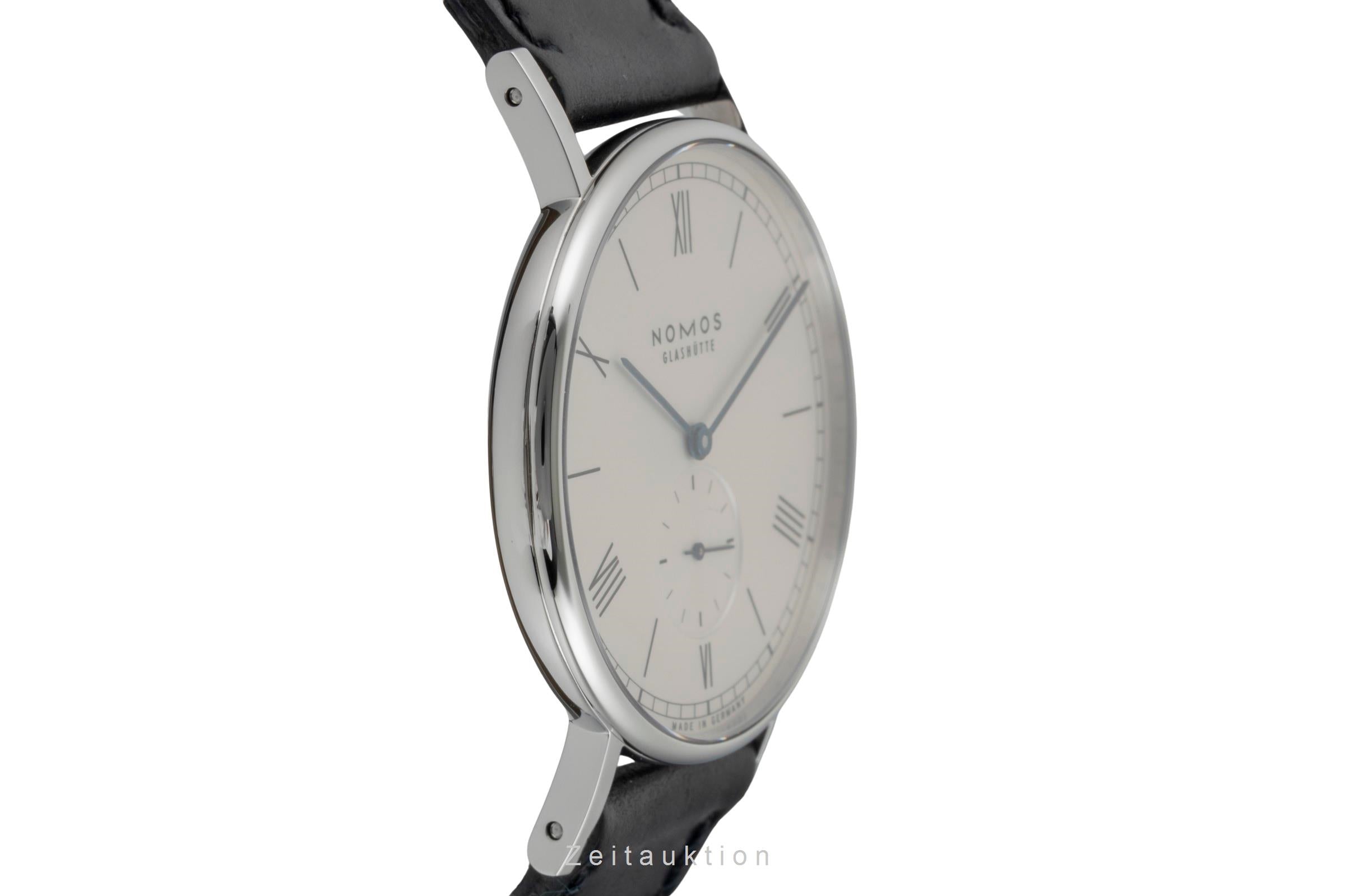 Nomos Ludwig 38 Edelstahl Handaufzug Herrenuhr Ref. 235 B&P 2021 NP: 1960,- € [2602490]