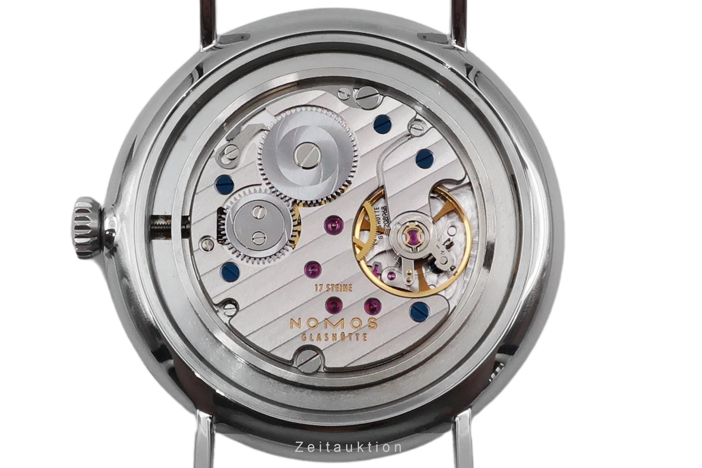 Nomos Ludwig 38 Edelstahl Handaufzug Herrenuhr Ref. 235 B&P 2021 NP: 1960,- € [2602490]