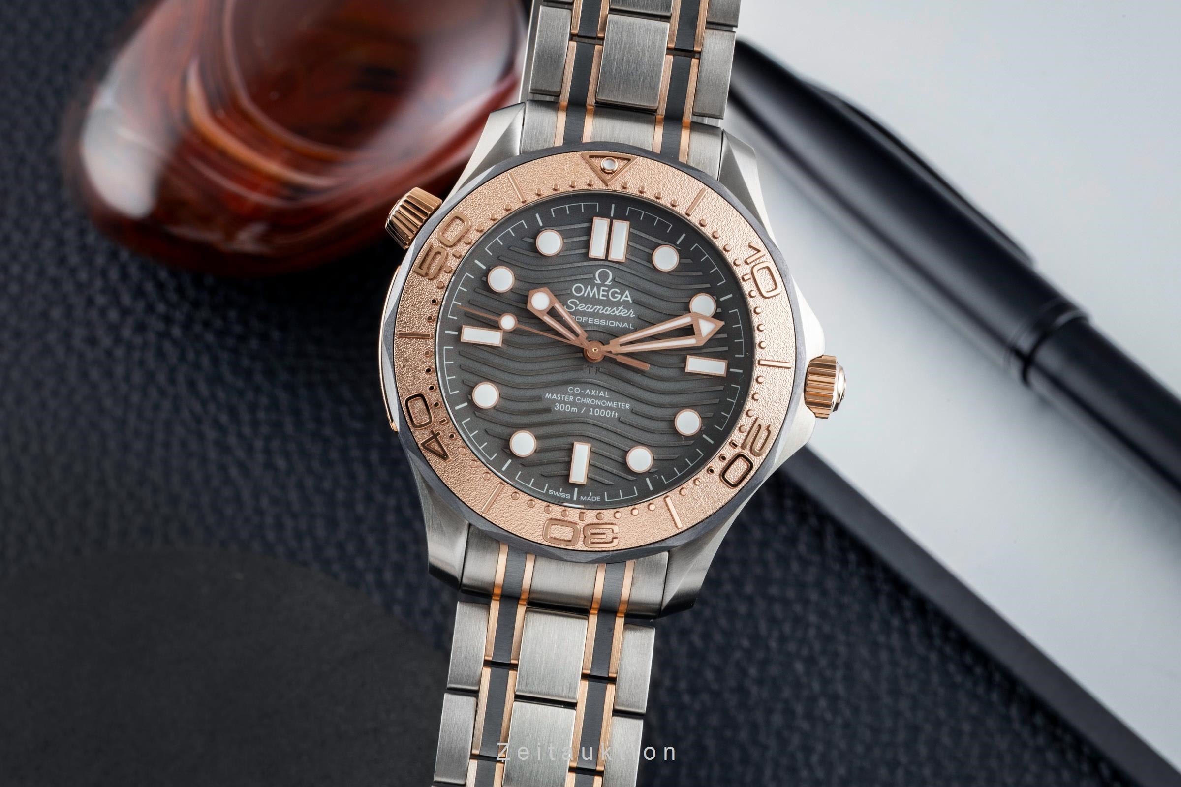 Omega Seamaster titanium / gold automatic men's watch 210.60.42.20.99.001 LP: 16200EUR Limited  [2602493]