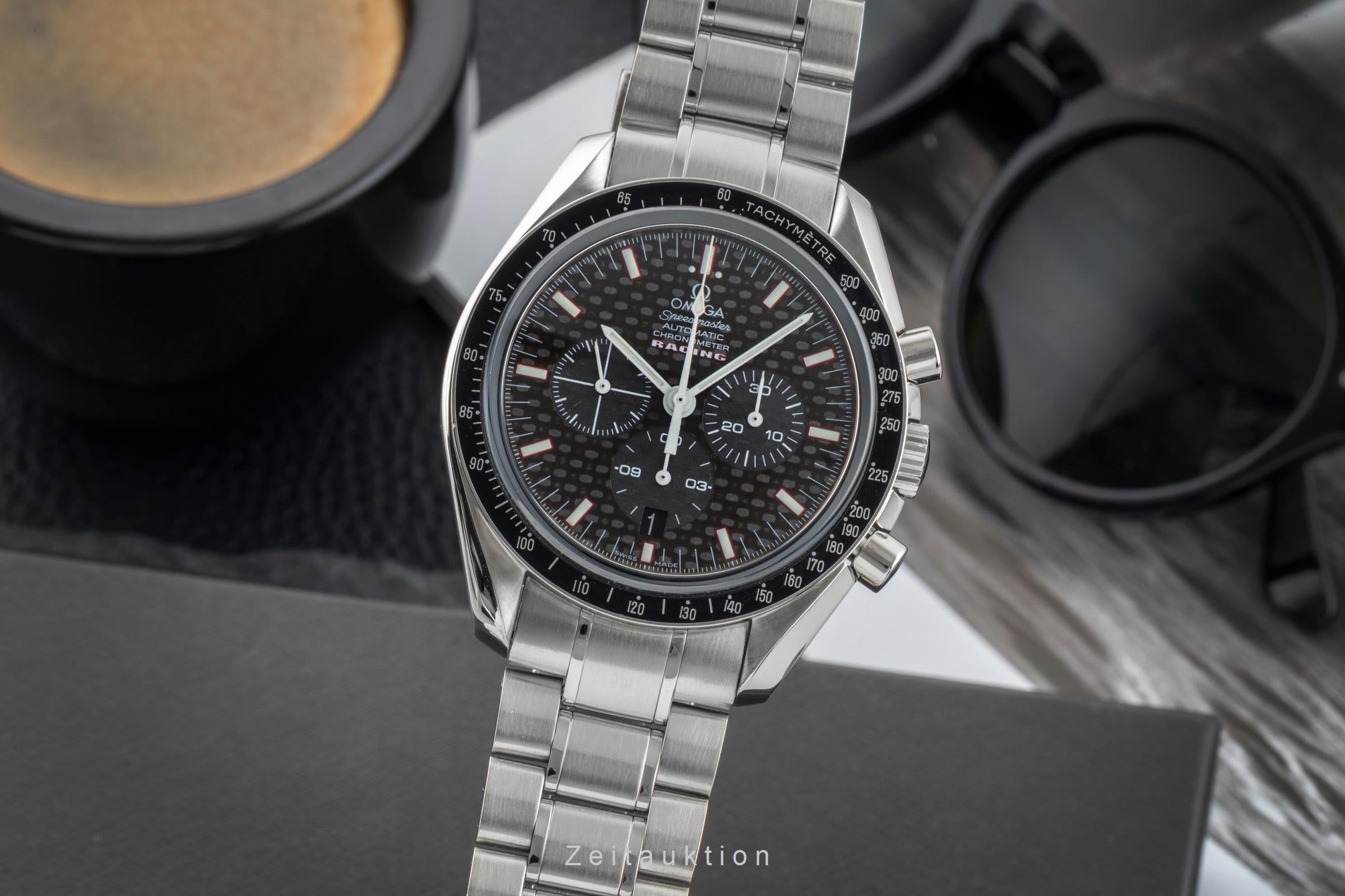 Omega Speedmaster Racing Chronograph Stahl Ref. 3552.59.00 B&P 2017 [2602498]