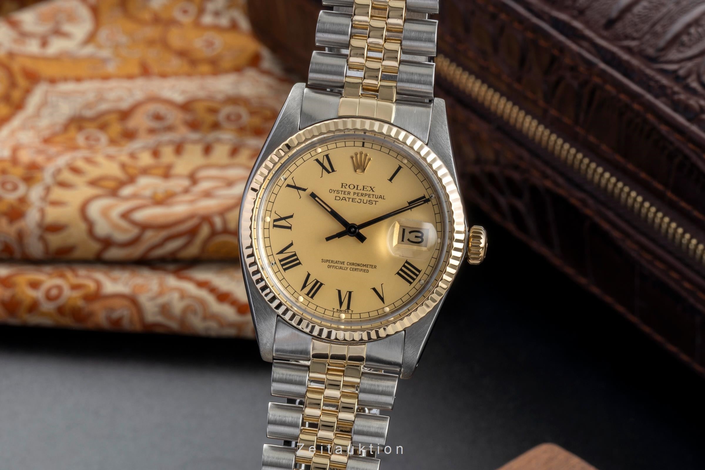 Rolex Datejust acciaio / oro automatismo orologio da uomo 16013 Vintage  [2602499]
