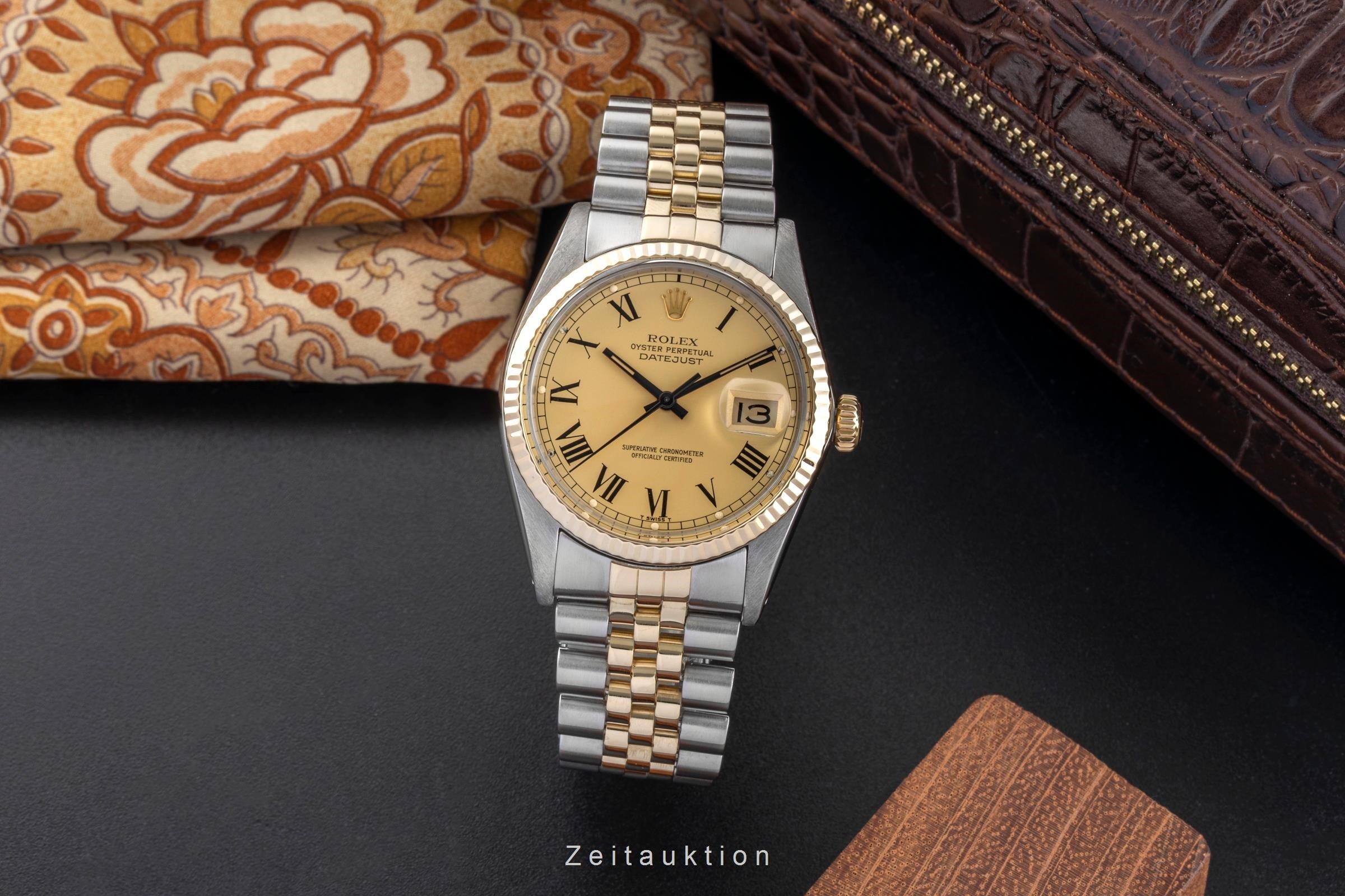 Rolex Datejust 36 Buckley Dial Oyster Perpetual Stahl Gold Automatik Ref. 16013  [2602499]