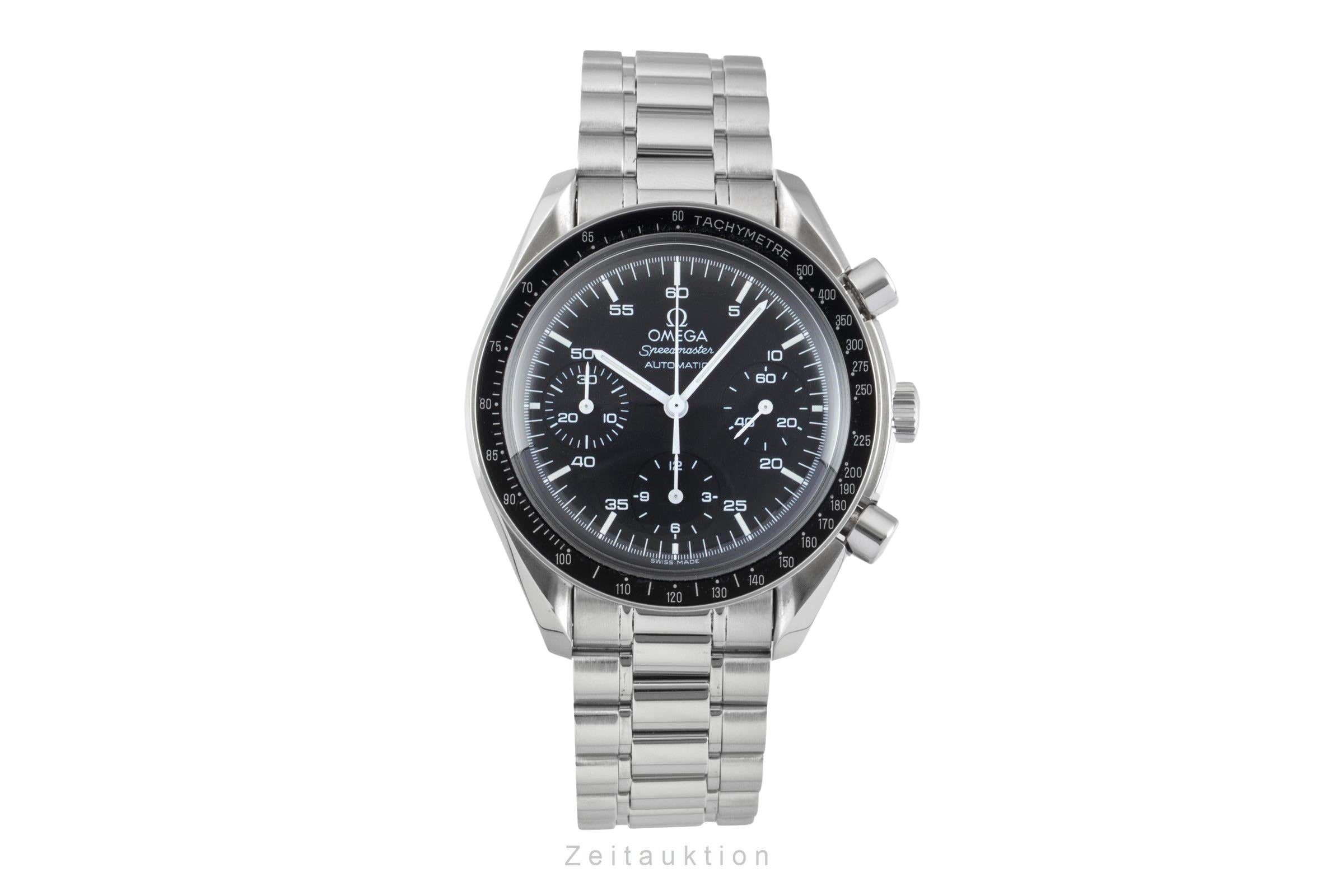 Omega Speedmaster chronograph steel automatic Kal. 3220 Ref