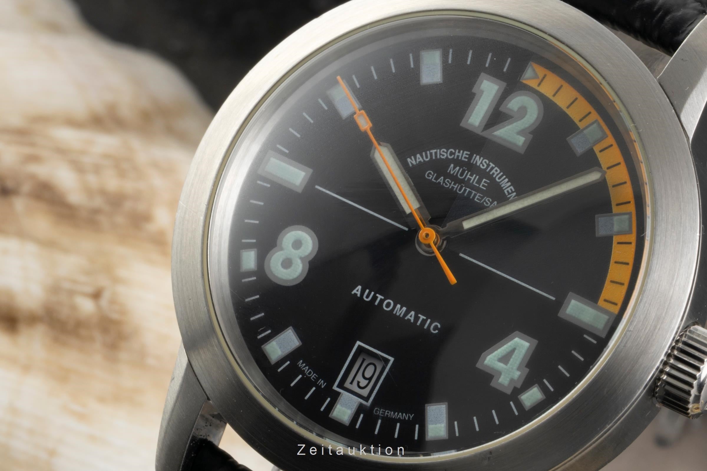 Mühle Laser  acero automático reloj para caballeros M1-26-43-LB  [2602504]