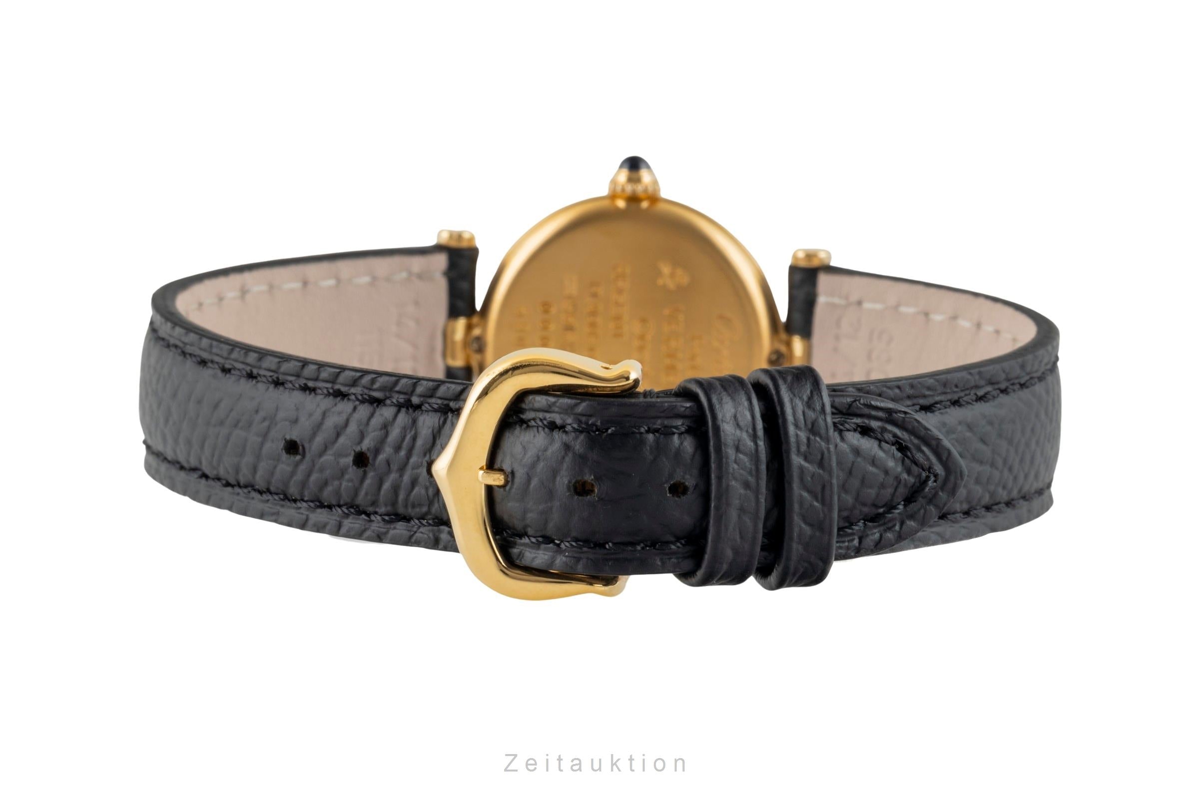 Cartier must Vendome Louis Cartier SM Vermeil 925 Silber Damenuhr Ref. 590004  [2602510]