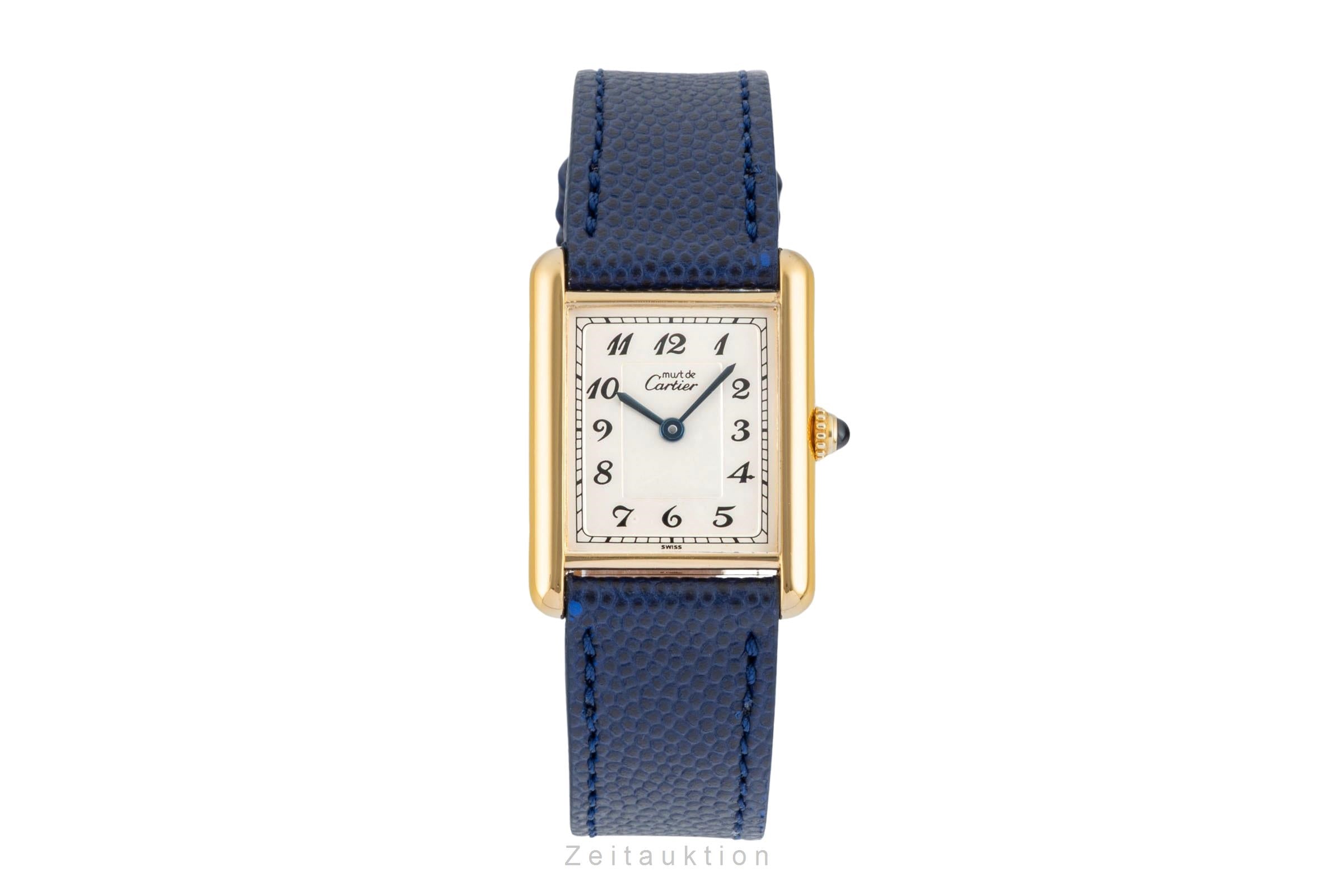 Cartier Vermeil argent doré quartz montre pour femmes 590005  [2602511]