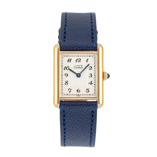 Cartier Vermeil argent doré quartz montre pour femmes 590005  [2602511]