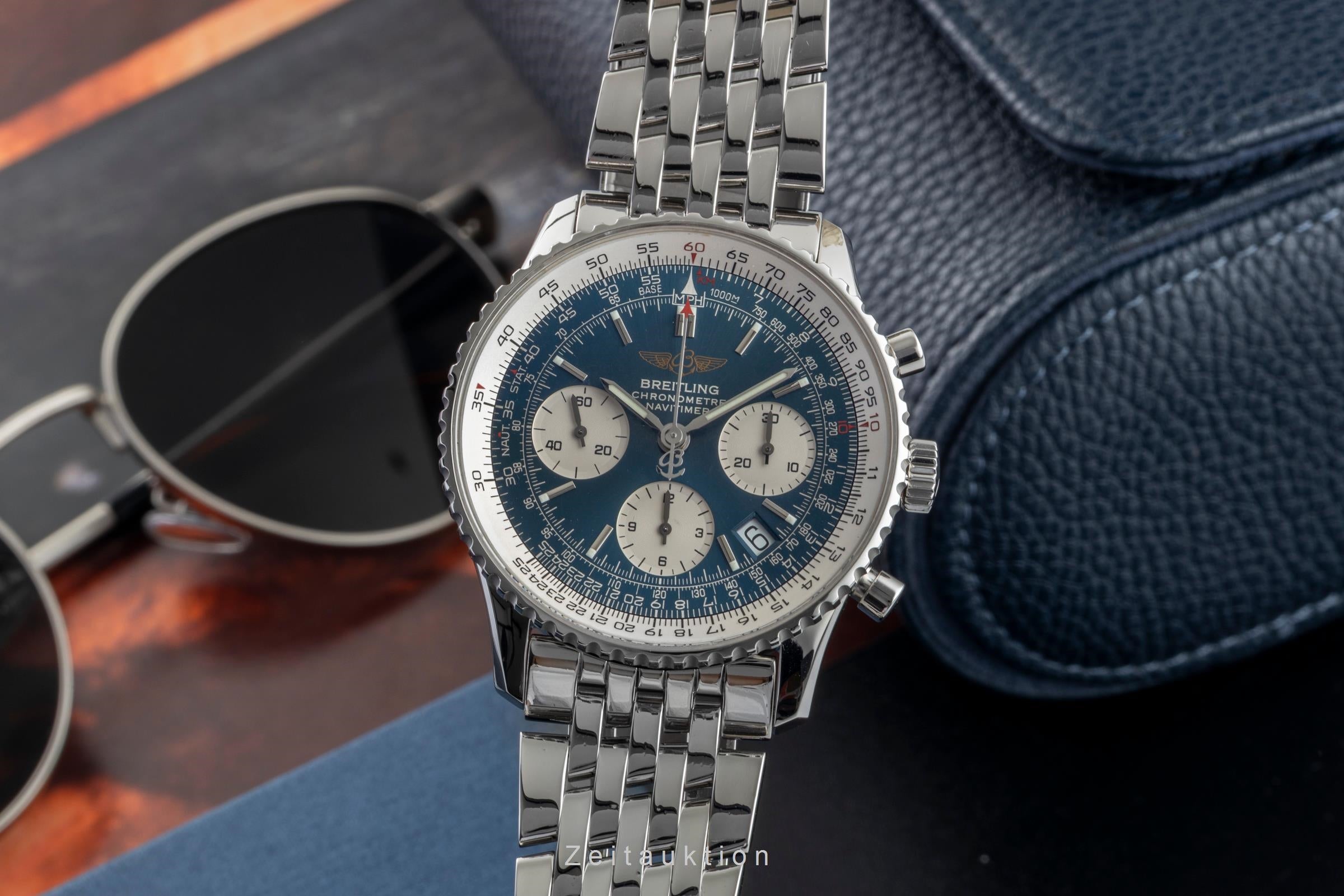 Breitling Navitimer Chronograph Blue Dial Herrenuhr Automatik Ref. A23322 [2602517]