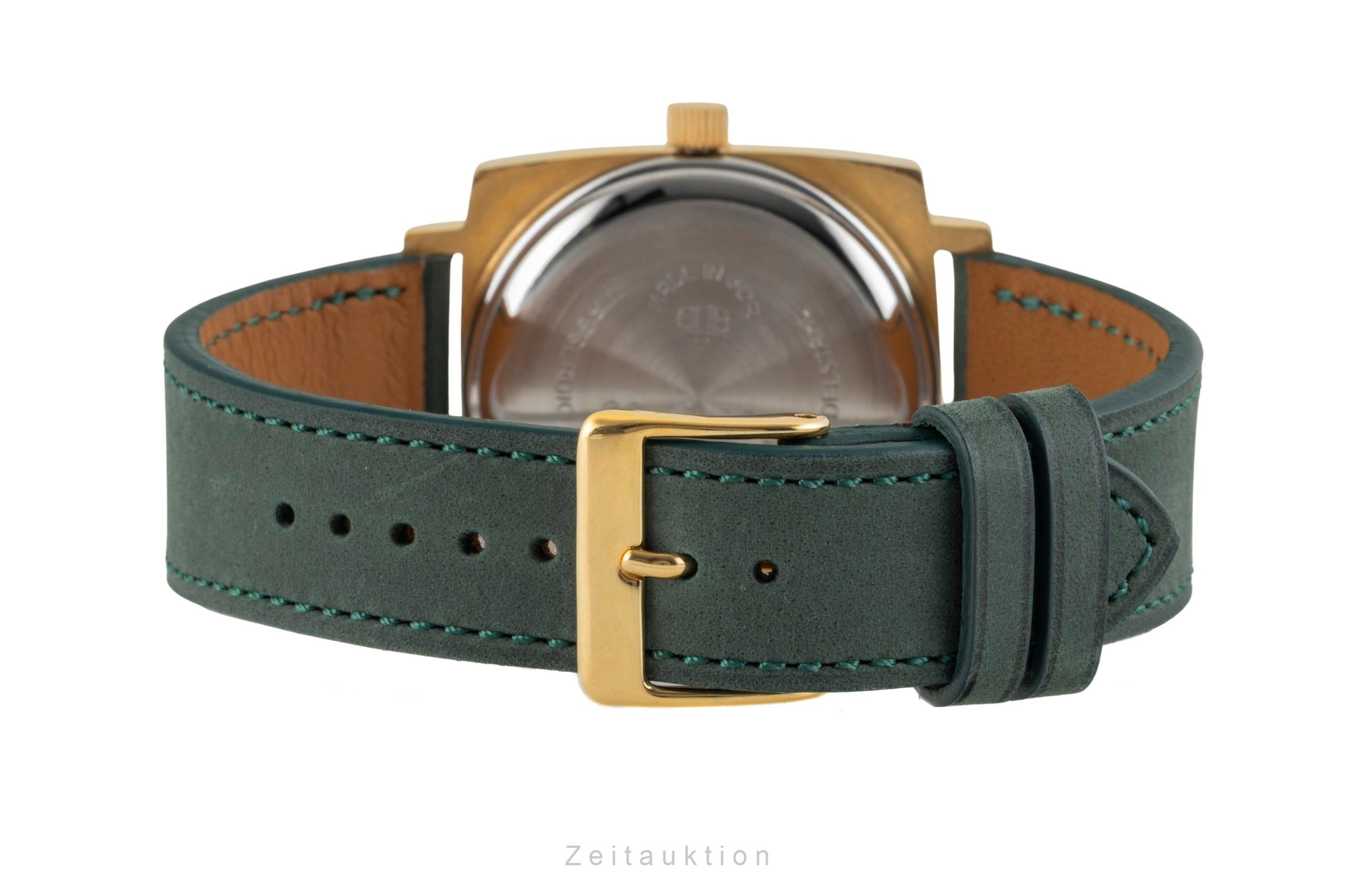 Glashütte Spezimatic latón bañado en oro automático reloj para caballeros Vintage  [2602520]