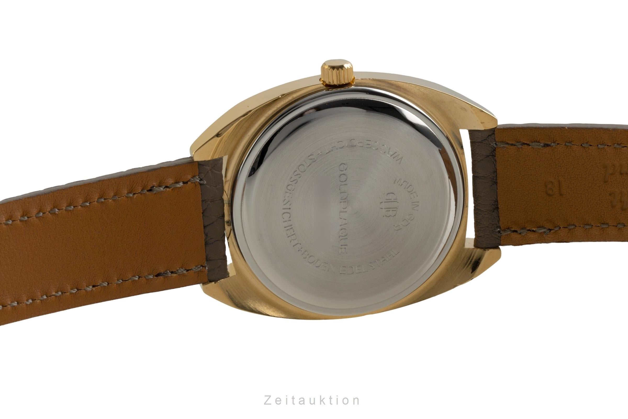 Glashütte Spezimatic latón bañado en oro automático reloj para caballeros Vintage  [2602521]