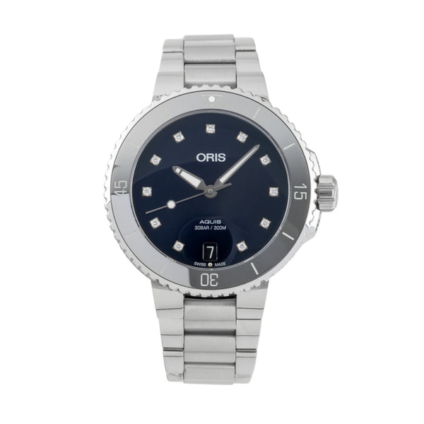 Oris Aquis Date acciaio automatismo orologio da donna 01 733 7731 4195-07 8 18 05P  [2602524]
