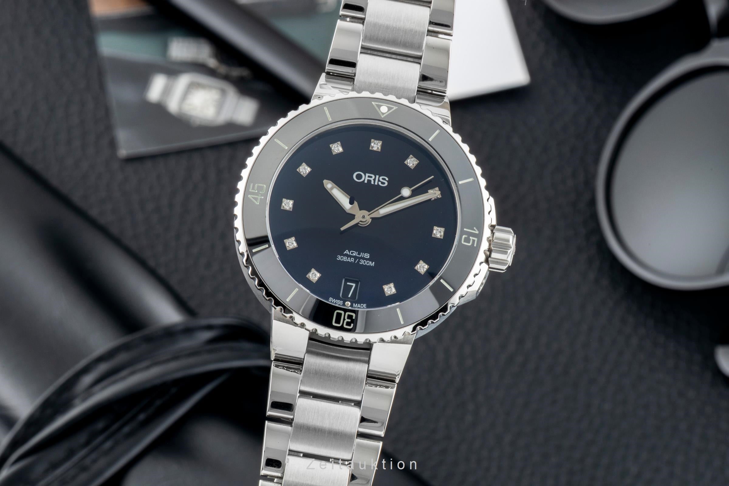 Oris Aquis Date acciaio automatismo orologio da donna 01 733 7731 4195-07 8 18 05P  [2602524]