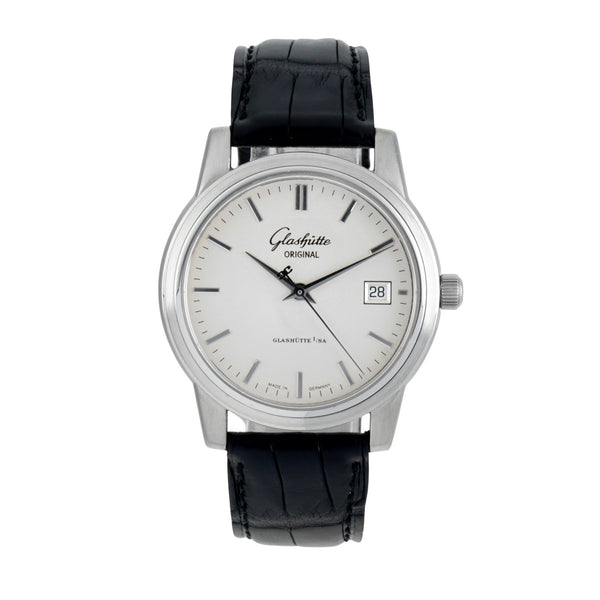 Glashütte Senator acero automático reloj para caballeros 39-11-11-13-04  [2602529]