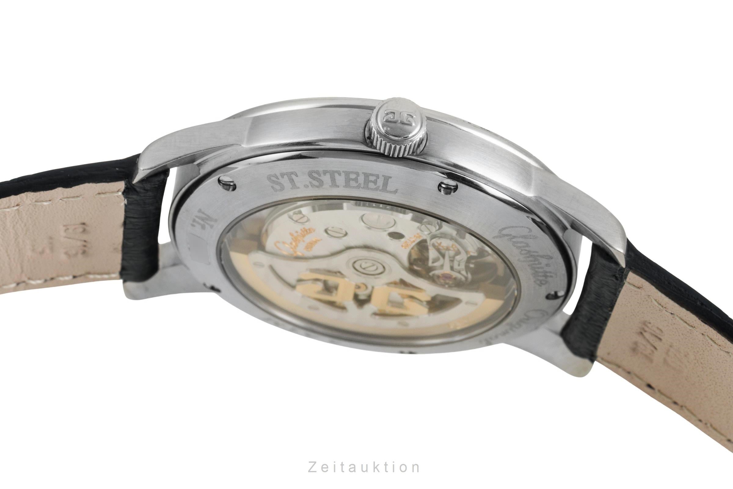 Glashütte Senator acero automático reloj para caballeros 39-11-11-13-04  [2602529]