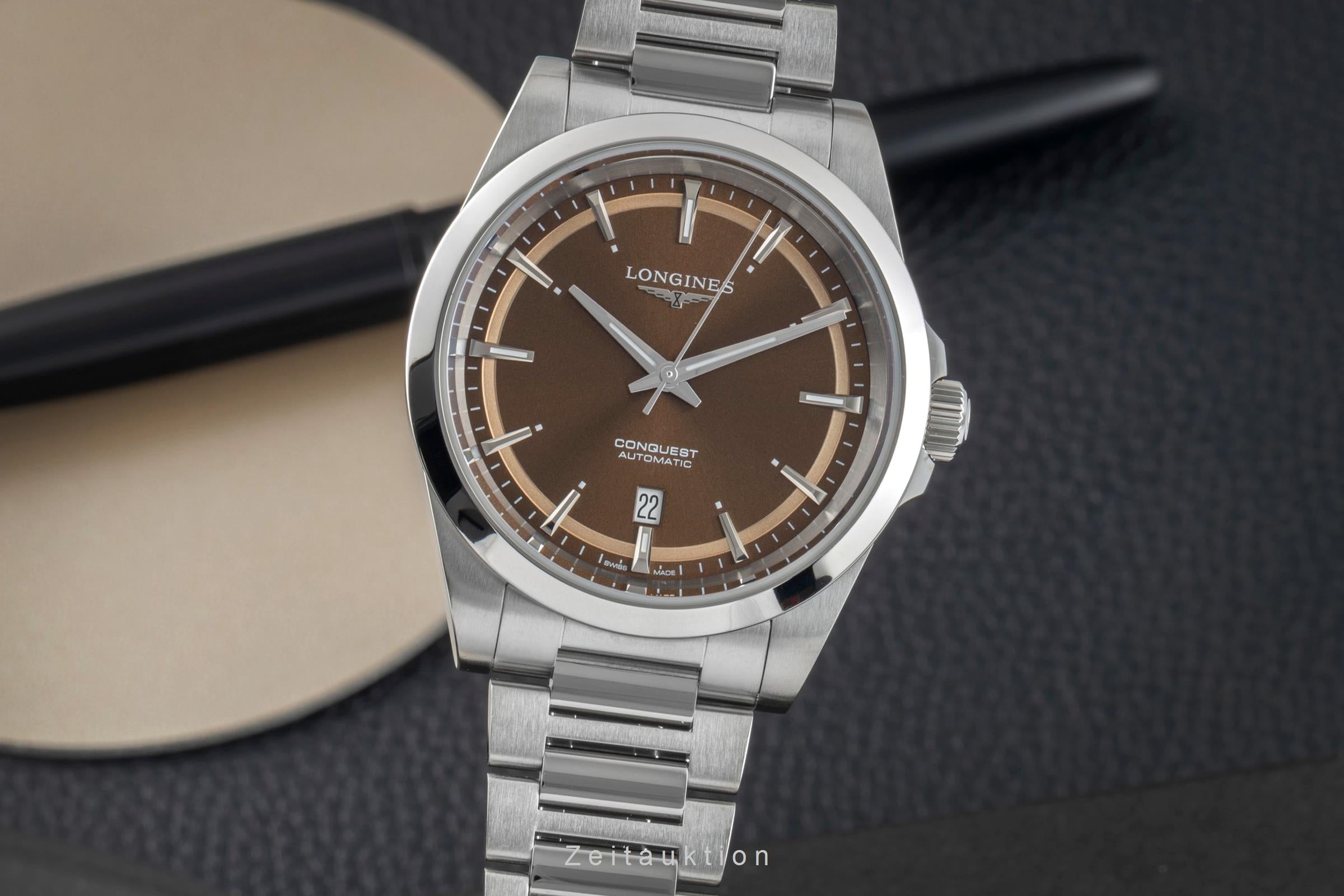Longines Conquest acier automatique montre pour hommes L3.830.4.62.6 LP: 2250EUR  [2602536]