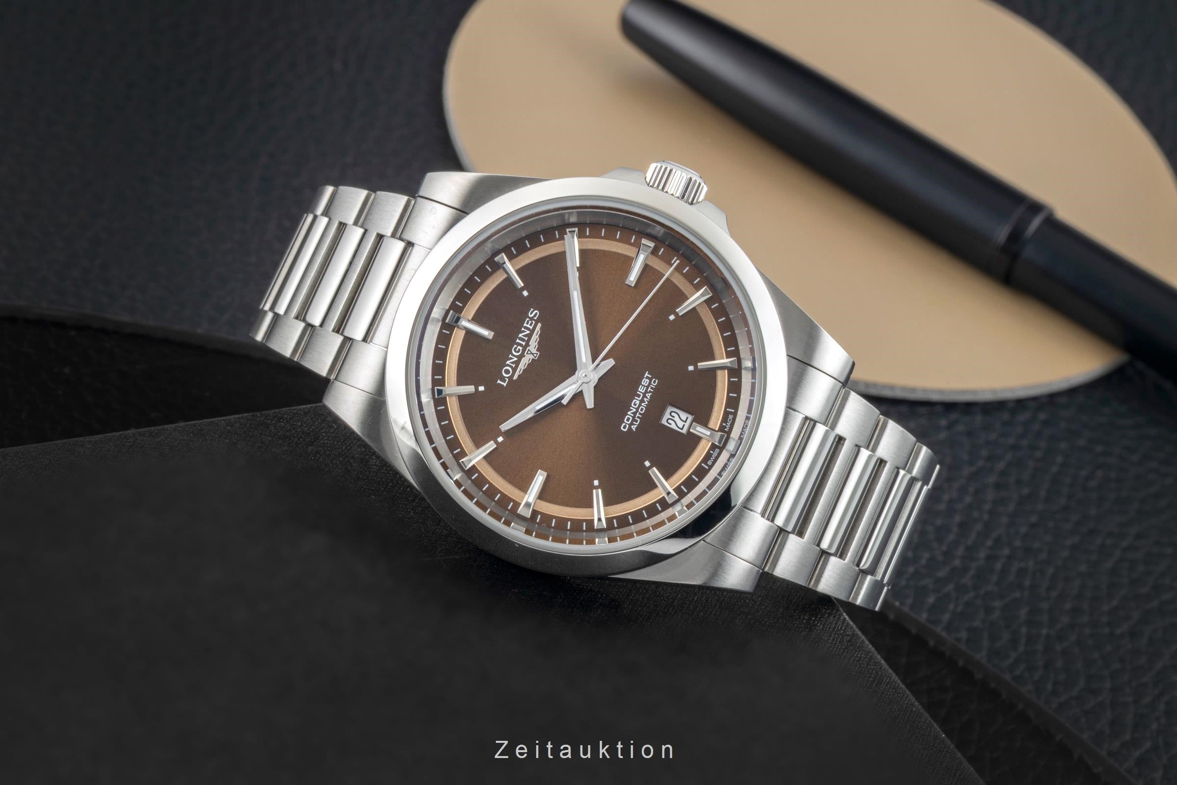 Longines Conquest acier automatique montre pour hommes L3.830.4.62.6 LP: 2250EUR  [2602536]