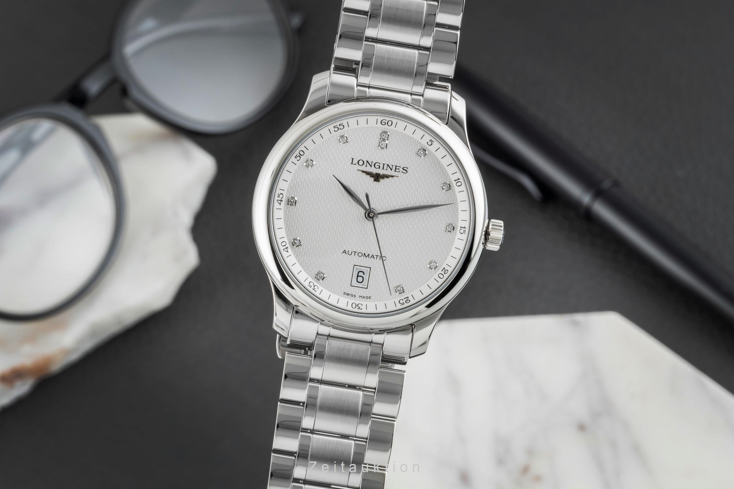 Longines Master Collection Stahl Automatik Herrenuhr Ref. L2.628.4.77.6 B&P 2023 [2602543]