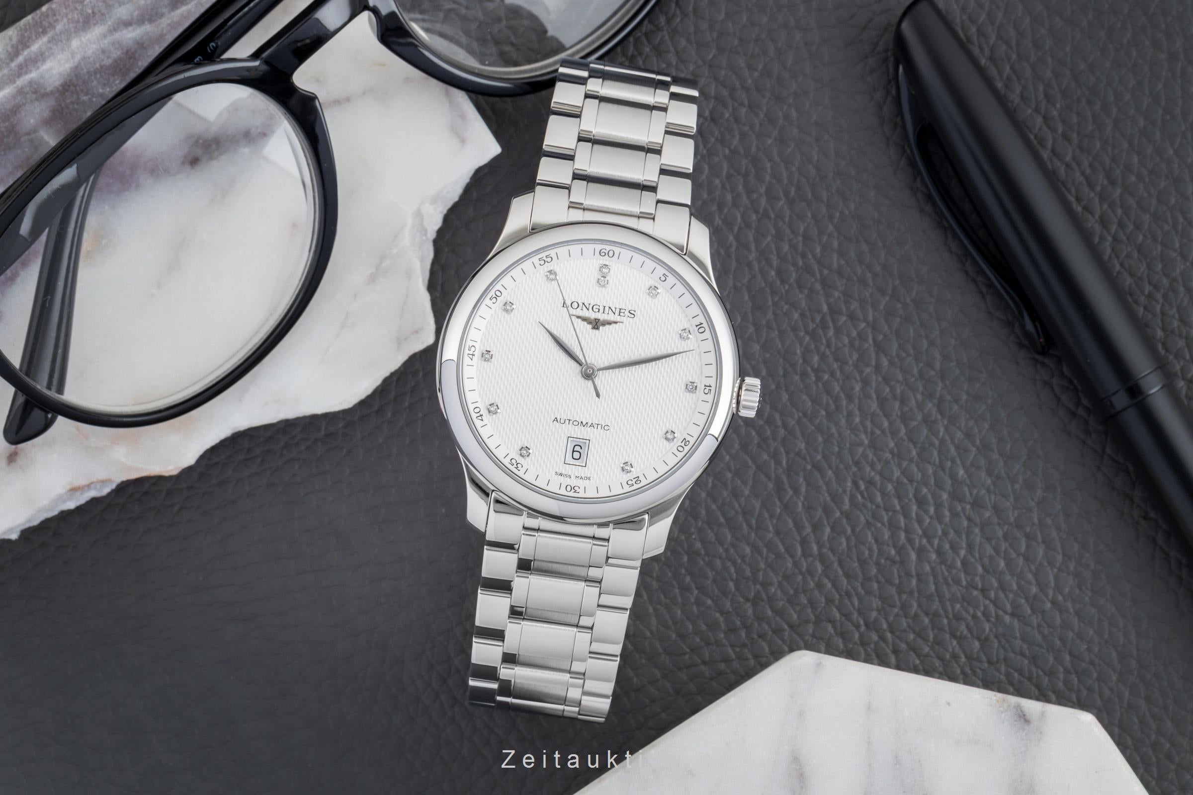 Longines Master Collection steel automatic men's watch L2.628.4.77.6 LP: 2800EUR  [2602543]