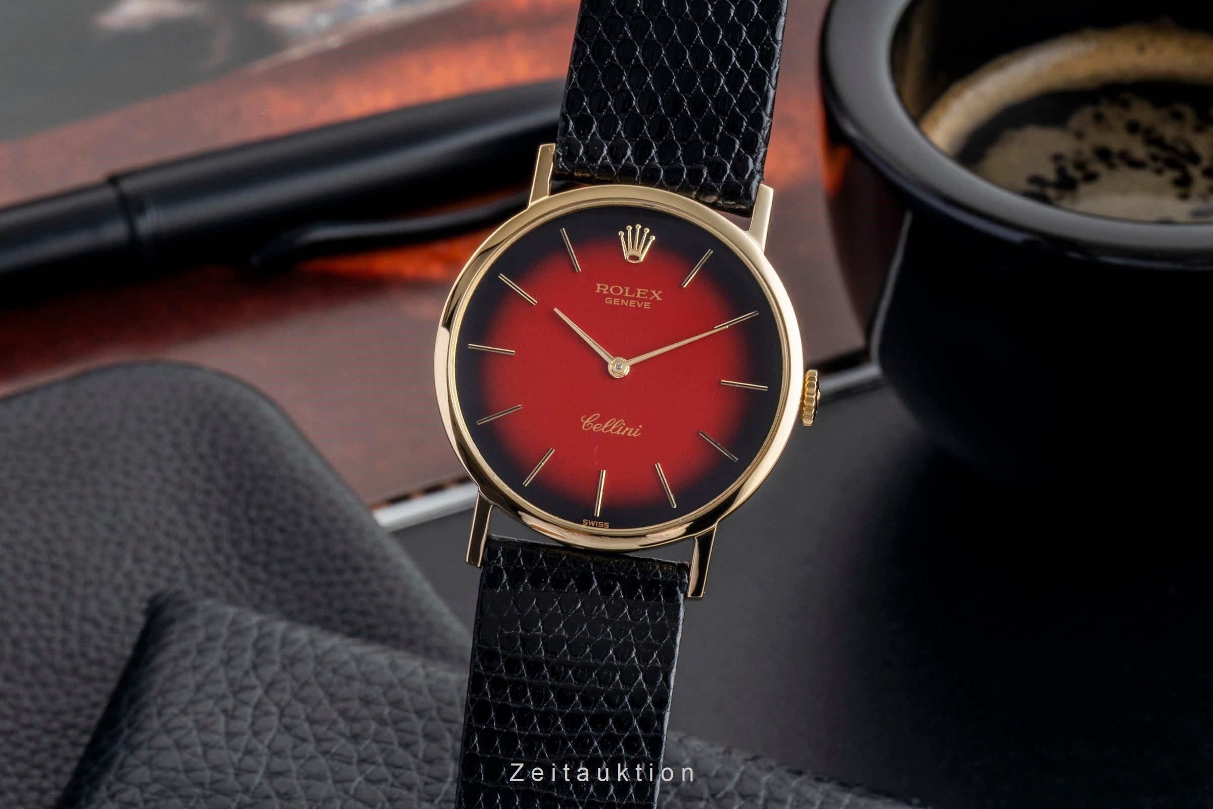 Rolex Cellini oro 18 ct carica manuale orologio da uomo 4112 Vintage  [2602553]