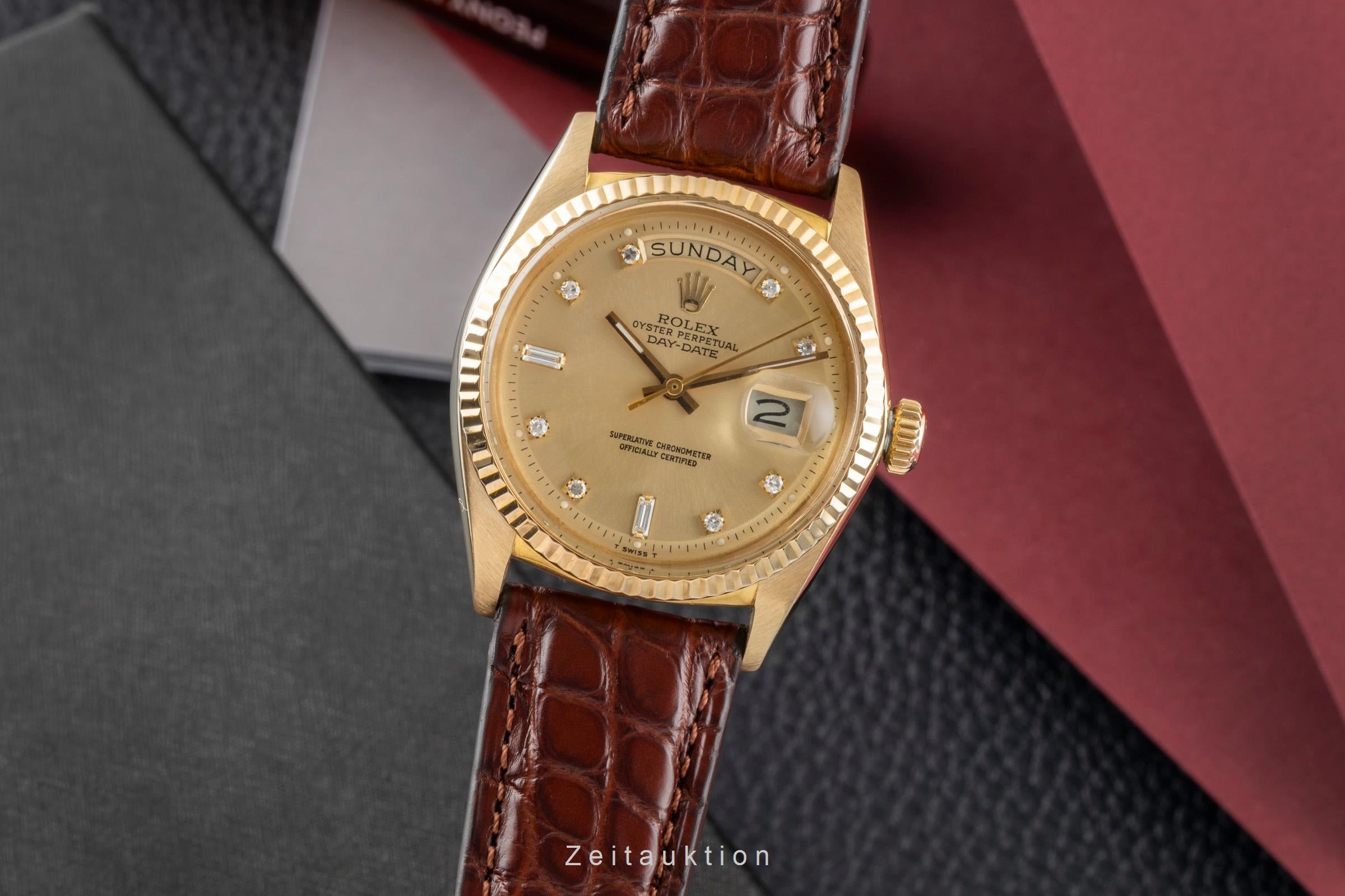 Rolex Day-Date oro de 18 quilates automático reloj para caballeros 1803 Vintage  [2602554]