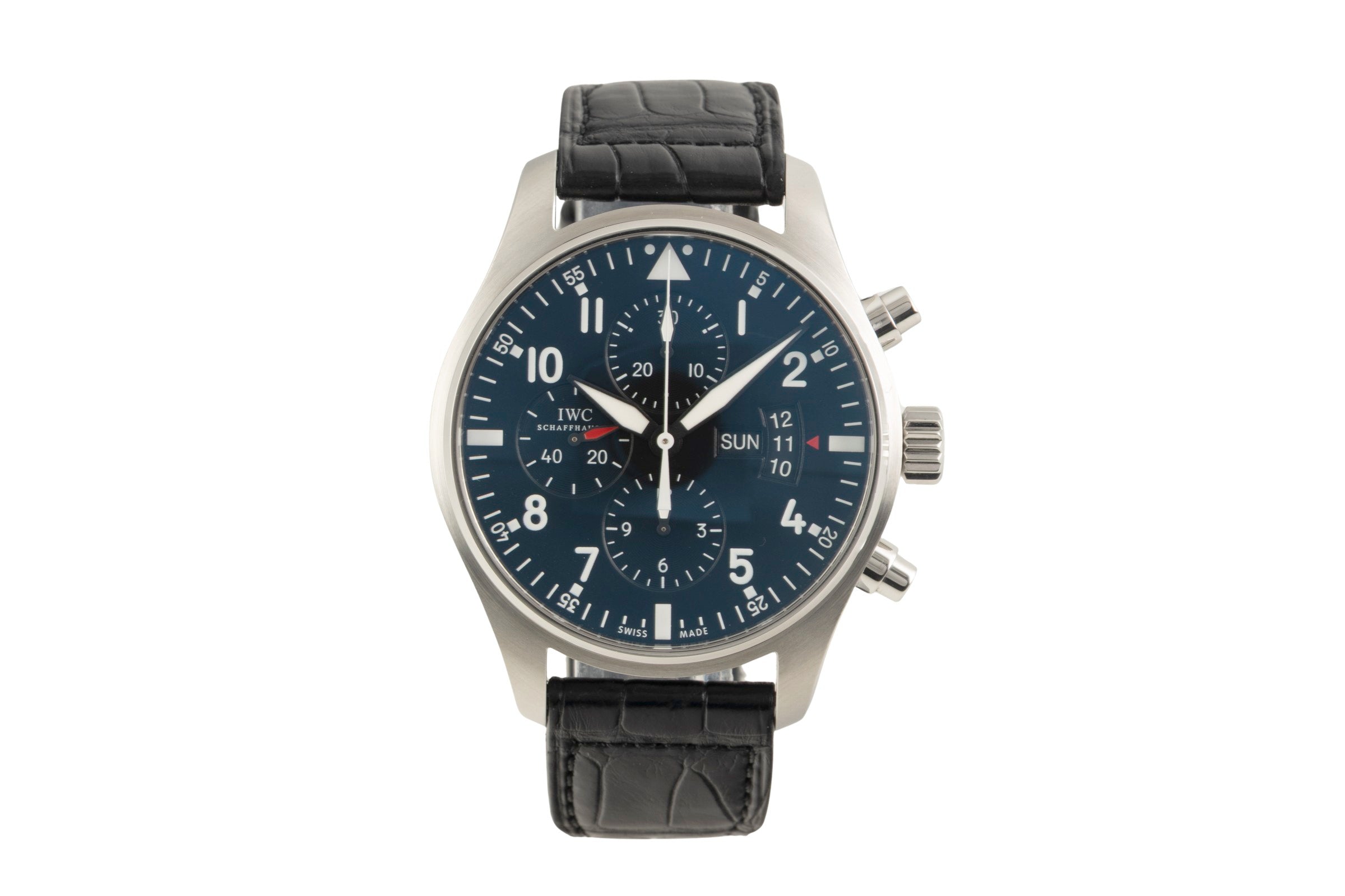IWC Fliegerchronograph cronografo acciaio automatismo orologio da uomo IW377701 LP: 7800EUR  [2602555]
