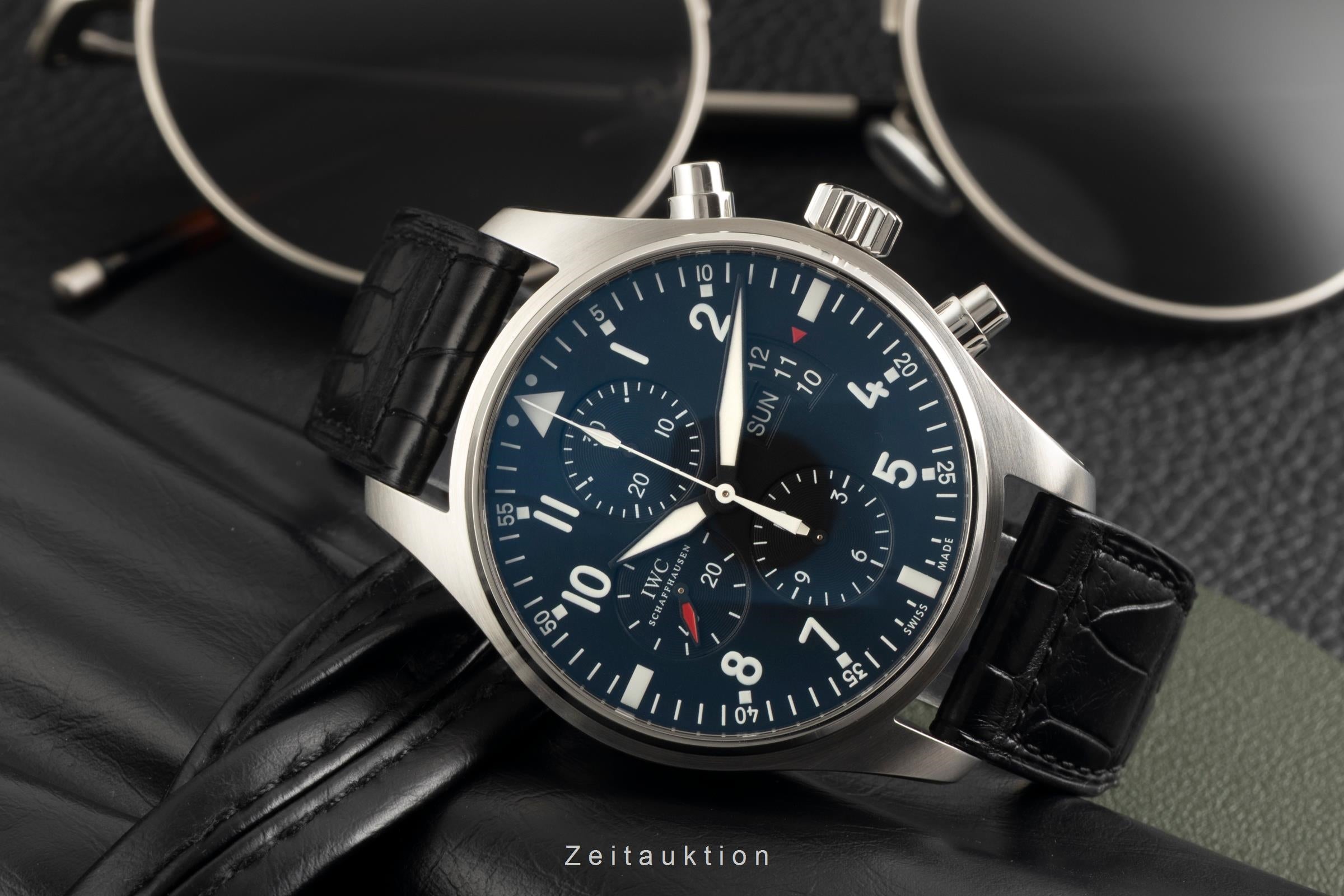IWC Fliegerchronograph chronograph steel automatic men's watch IW377701 LP: 7800EUR  [2602555]