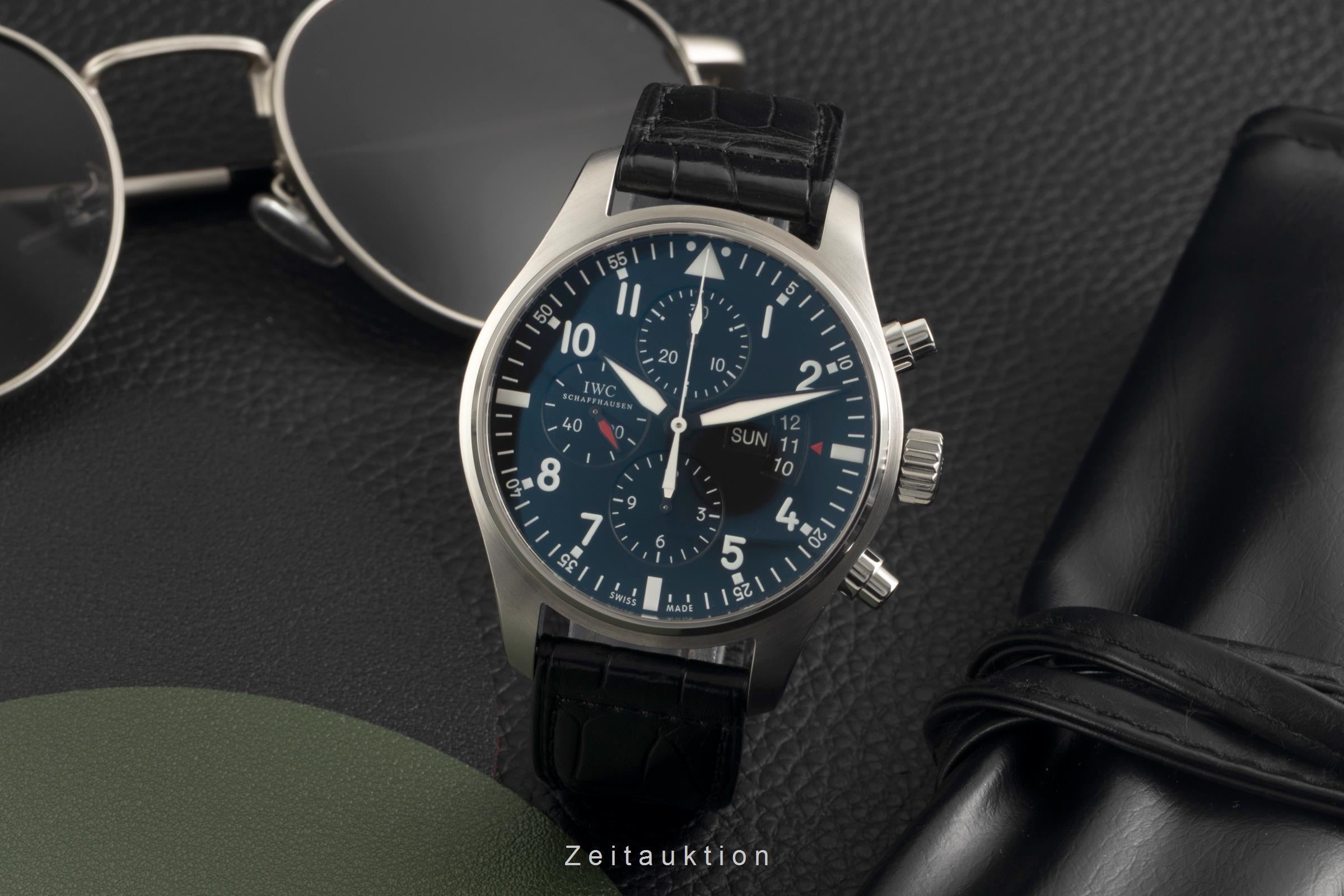 IWC Fliegerchronograph chronograph steel automatic men's watch IW377701 LP: 7800EUR  [2602555]
