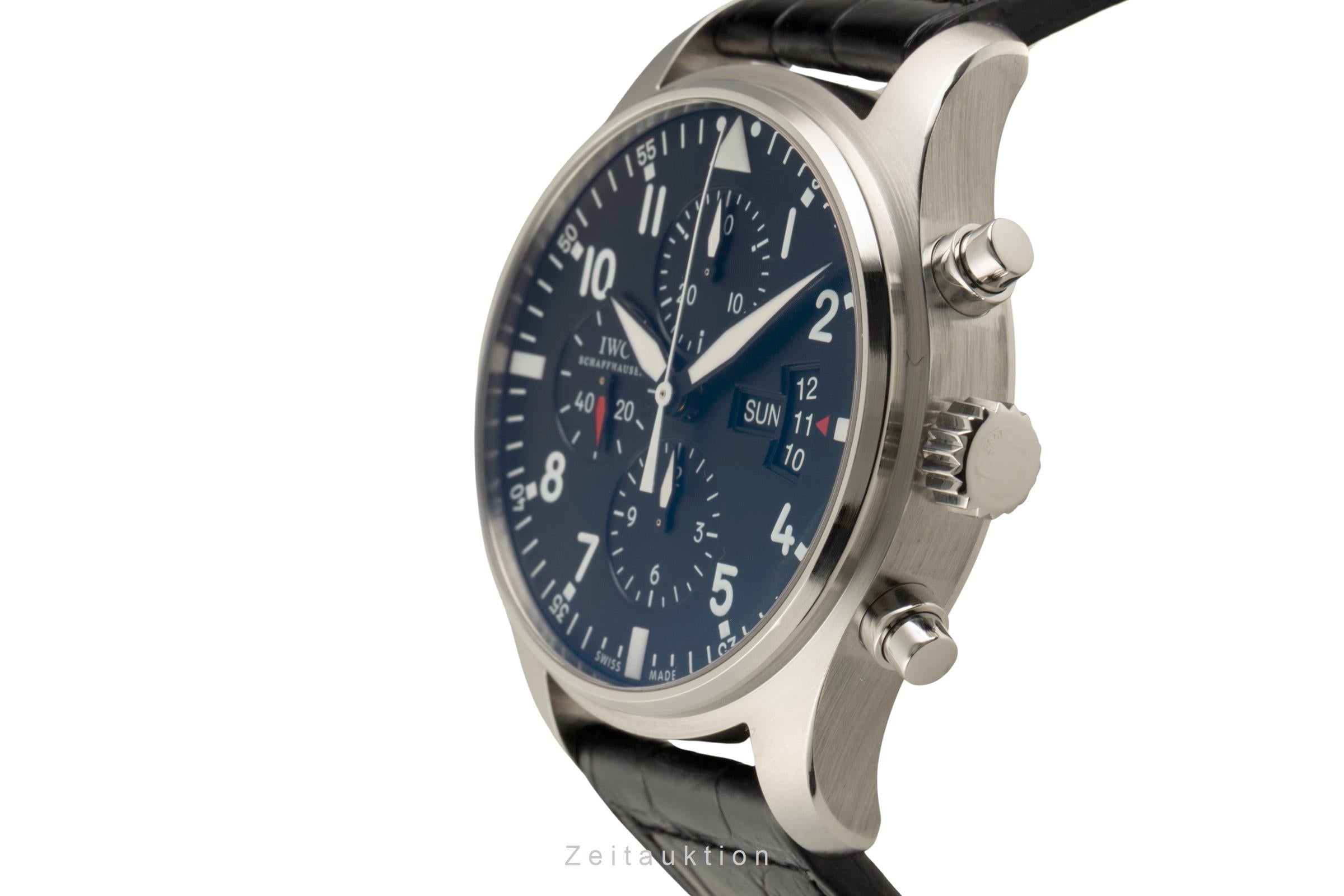 IWC Fliegerchronograph chronograph steel automatic men's watch IW377701 LP: 7800EUR  [2602555]