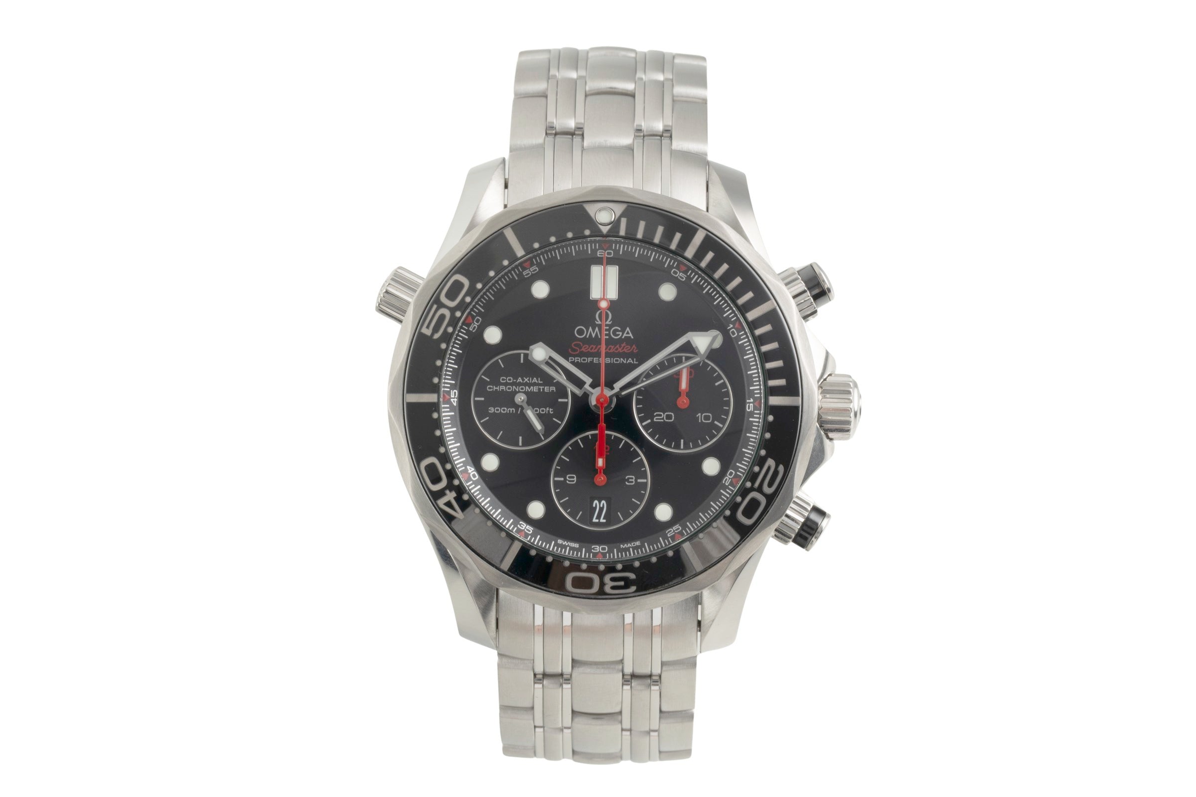 Omega Seamaster chronograph steel automatic men's watch 212.30.44.50.01.001  [2602563]