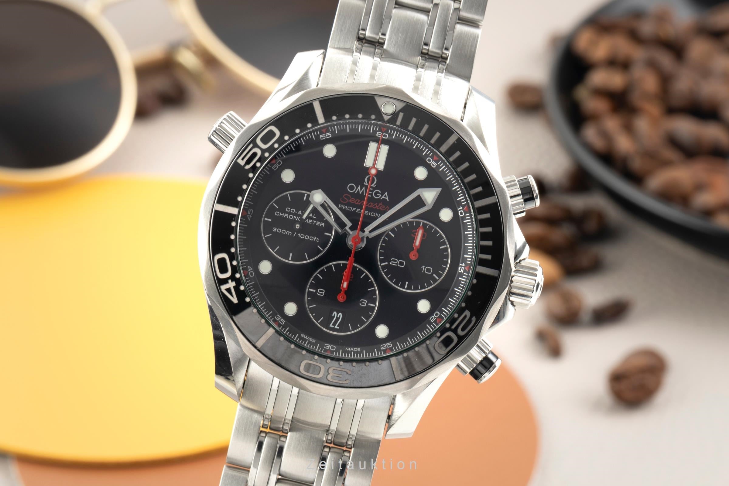 Omega Seamaster chronograph steel automatic men's watch 212.30.44.50.01.001  [2602563]