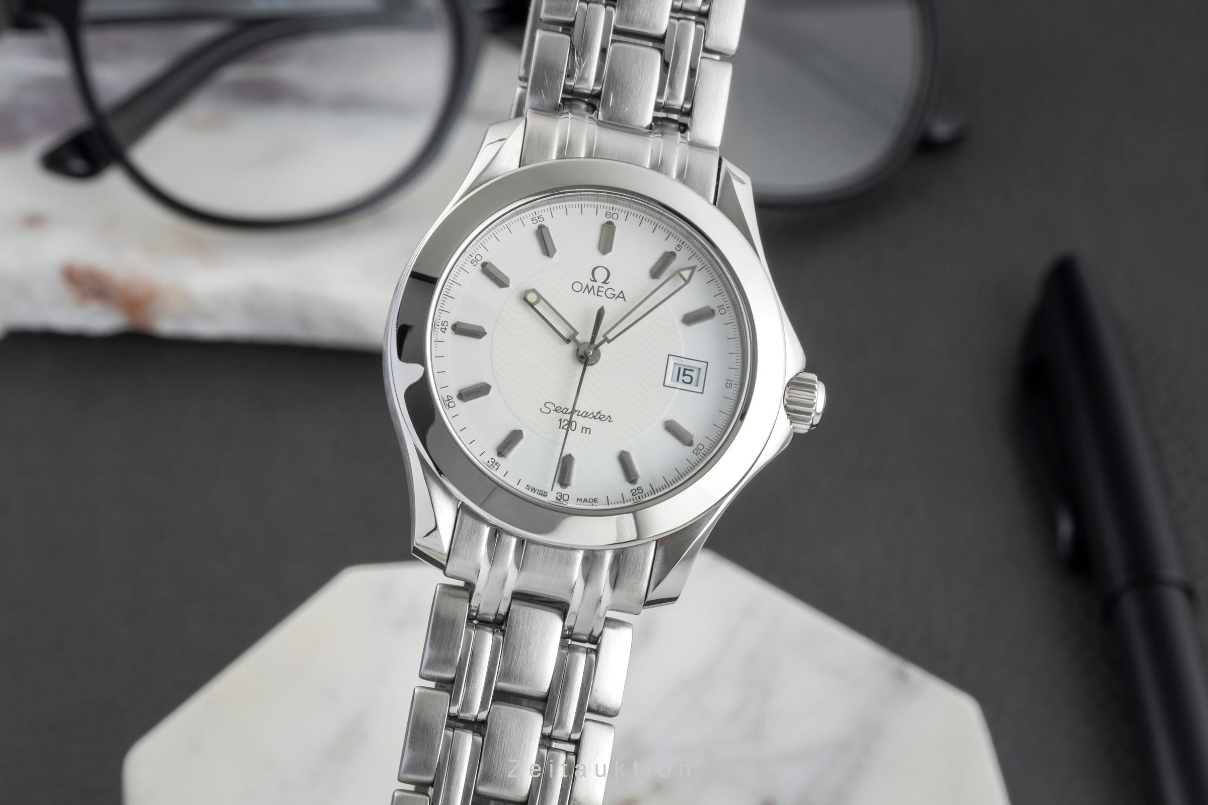 Omega Seamaster Edelstahl Quarz Herrenuhr Ref. 2511.50.00 Box & Papiere 1996 [2602569]