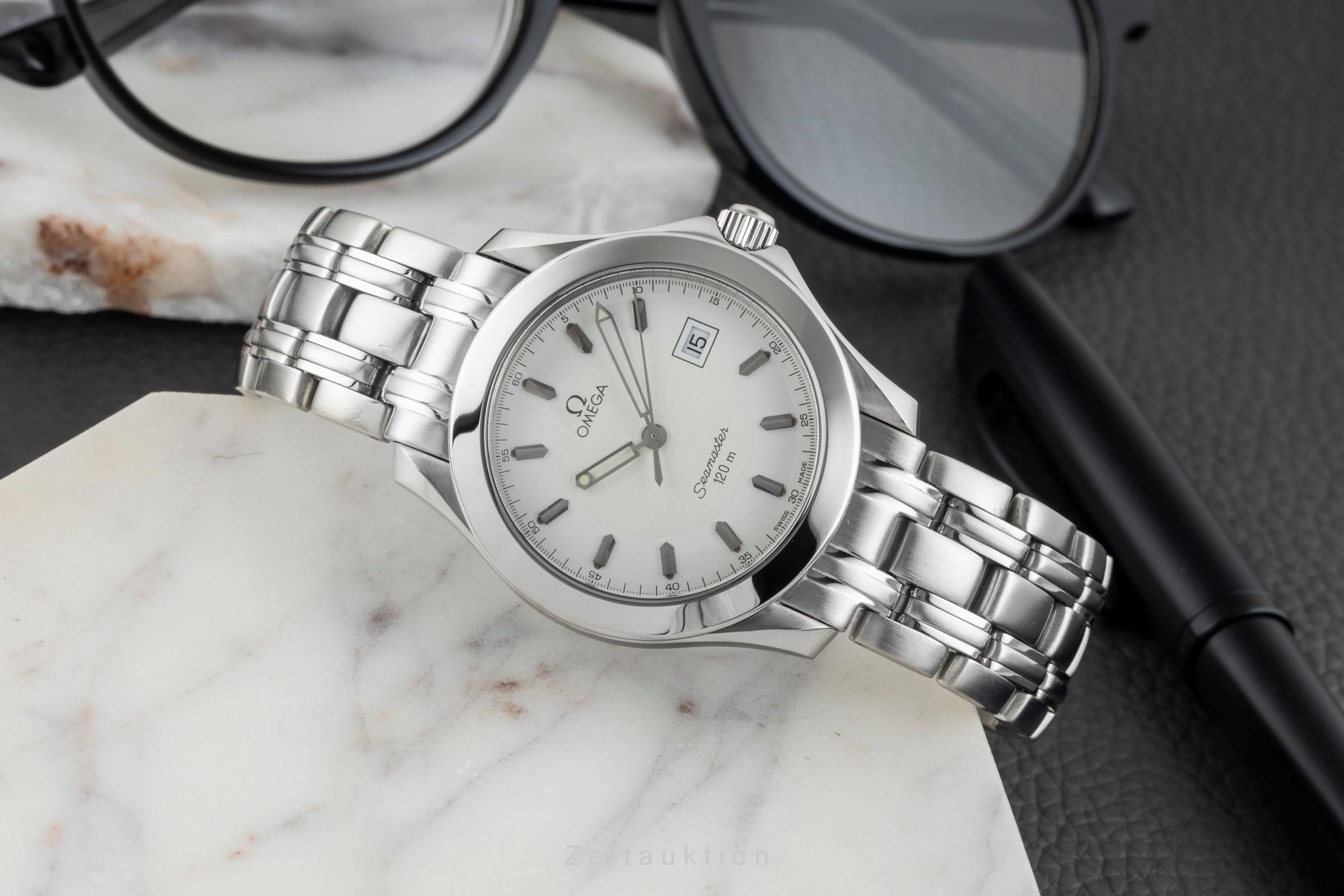 Omega Seamaster Edelstahl Quarz Herrenuhr Ref. 2511.50.00 Box & Papiere 1996 [2602569]