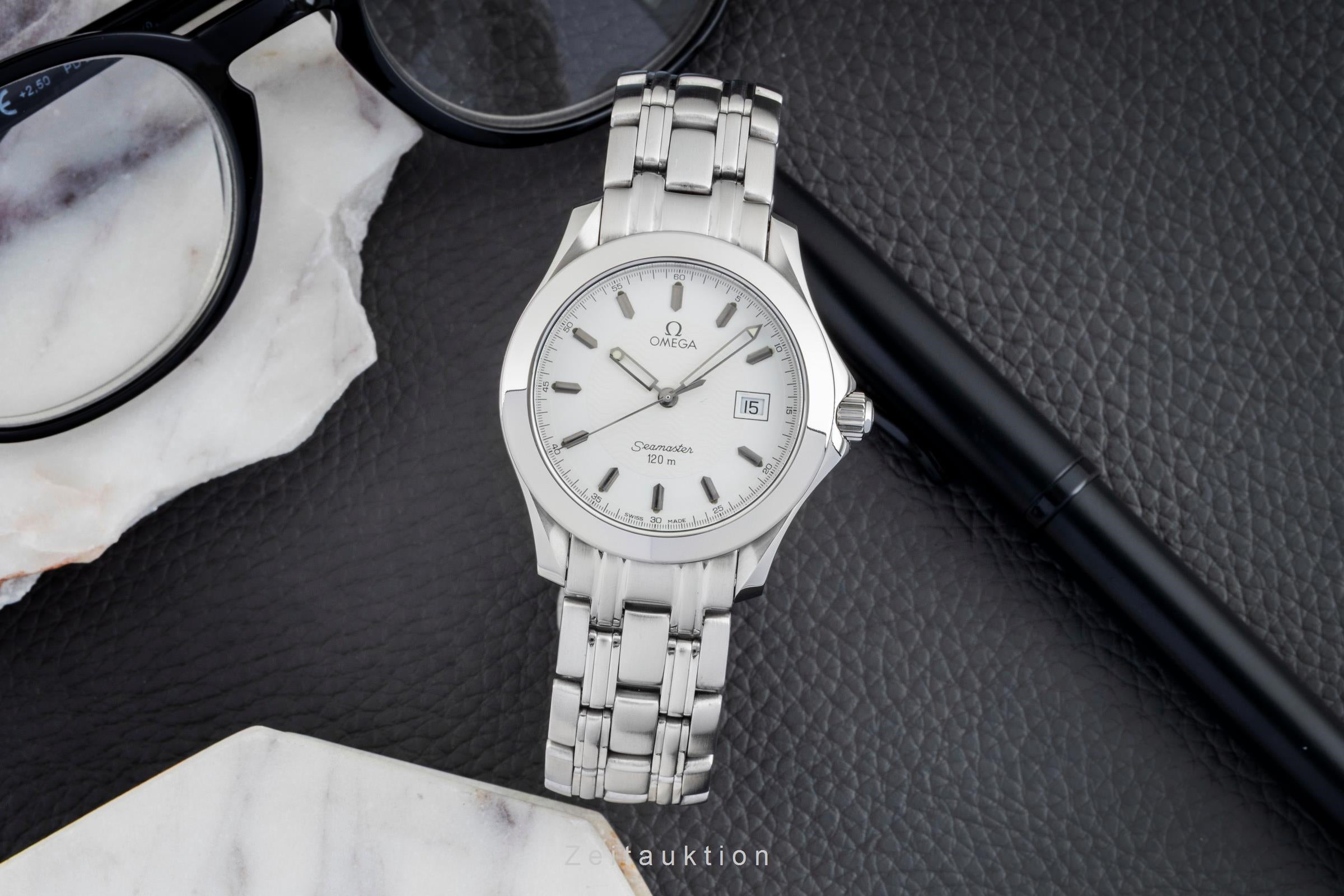 Omega Seamaster Edelstahl Quarz Herrenuhr Ref. 2511.50.00 Box & Papiere 1996 [2602569]