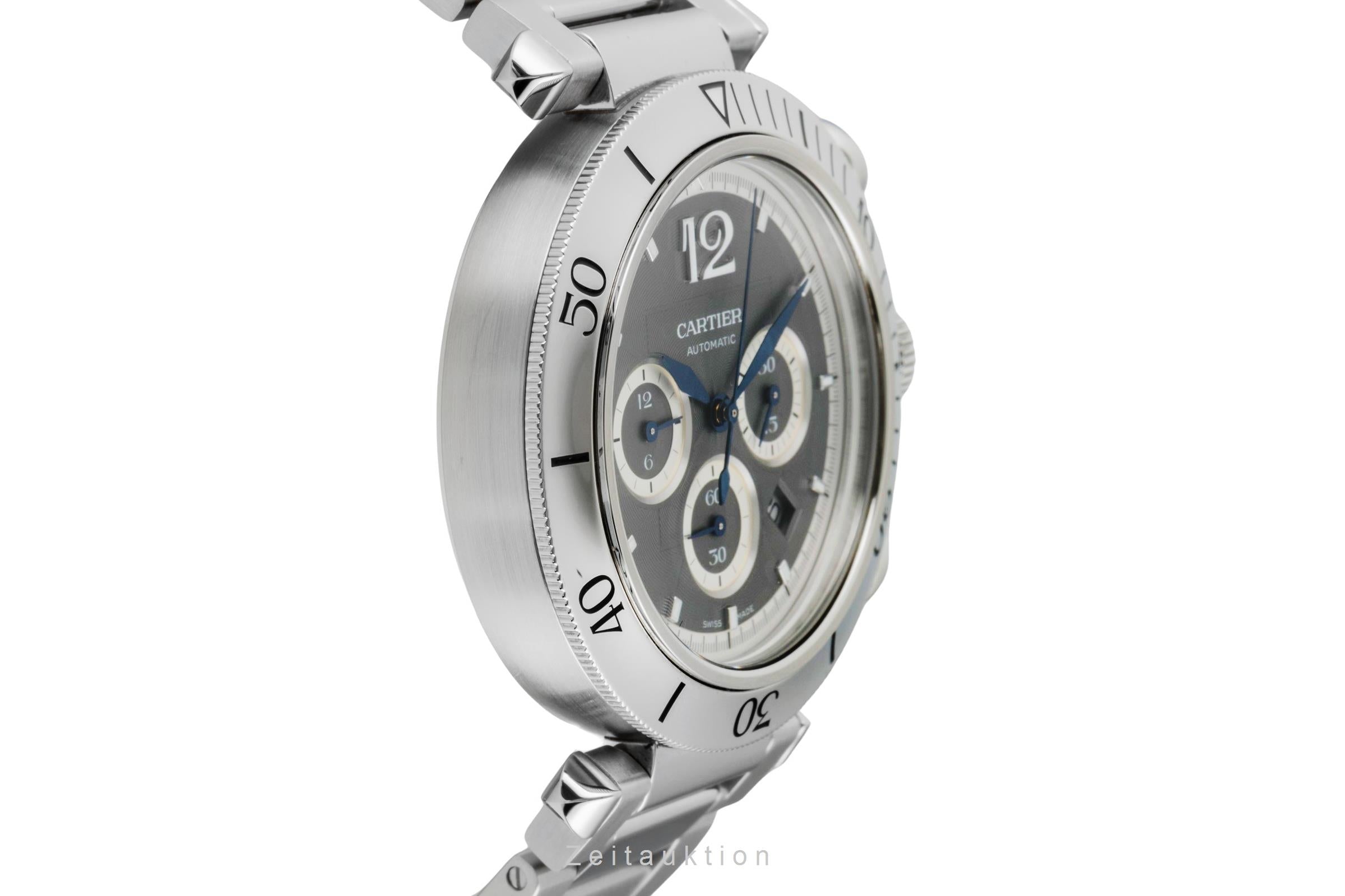 Cartier Pasha chronographe acier automatique montre pour hommes WSPA0027 LP: 11500EUR  [2602573]