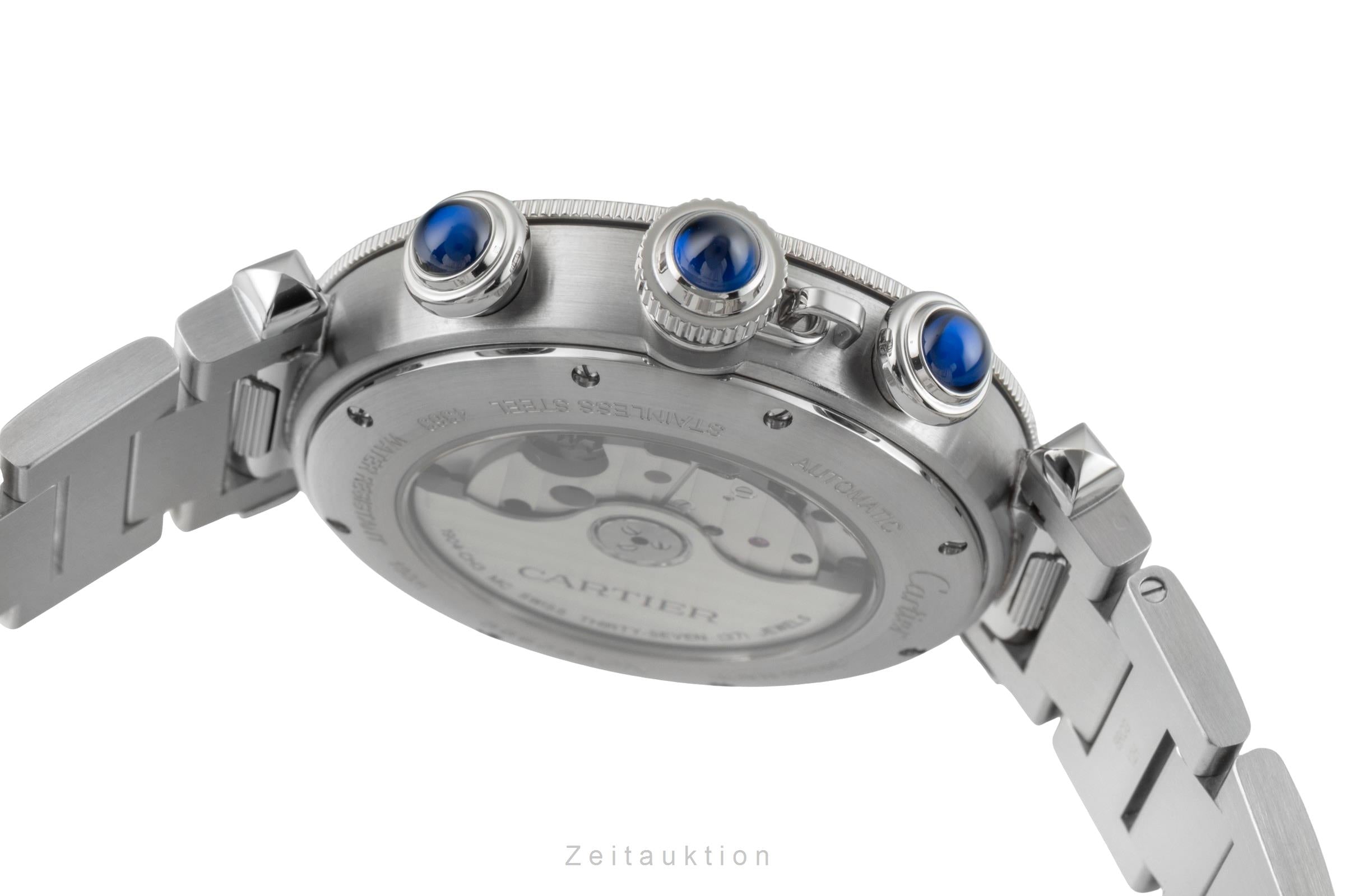 Cartier Pasha chronographe acier automatique montre pour hommes WSPA0027 LP: 11500EUR  [2602573]