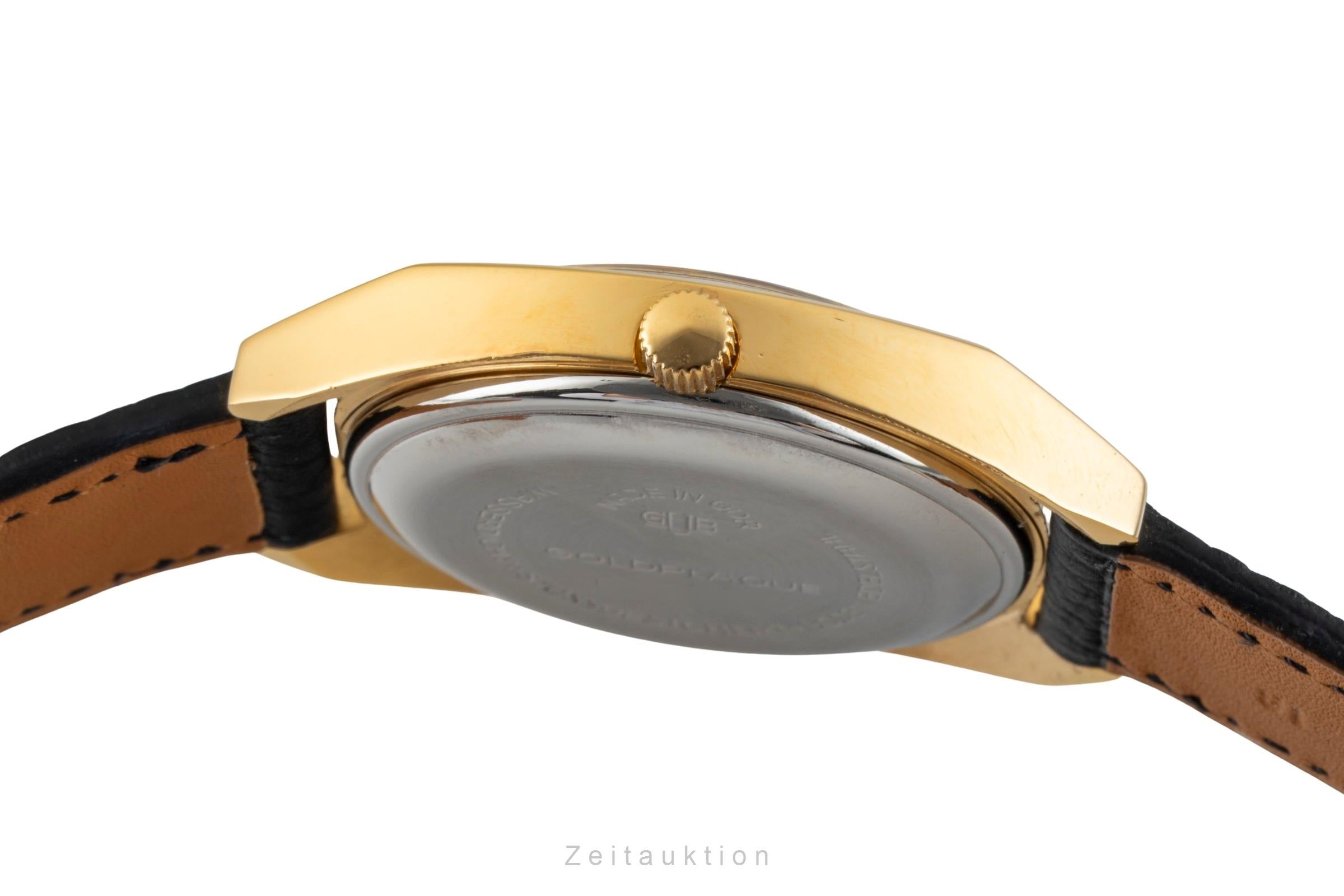 Glashütte Spezimatic latón bañado en oro automático reloj para caballeros Vintage  [2602580]
