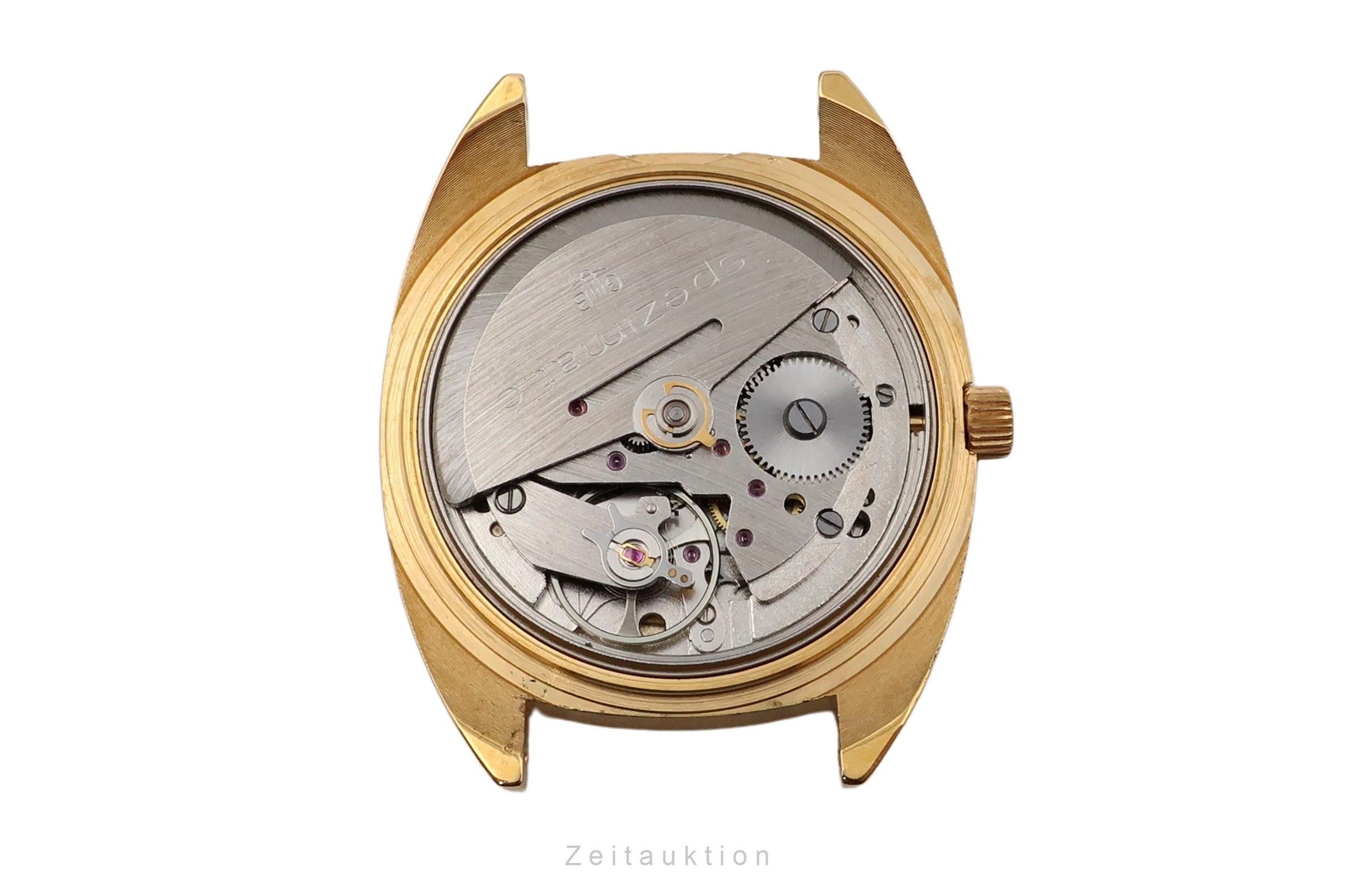 Glashütte Spezimatic latón bañado en oro automático reloj para caballeros Vintage  [2602580]