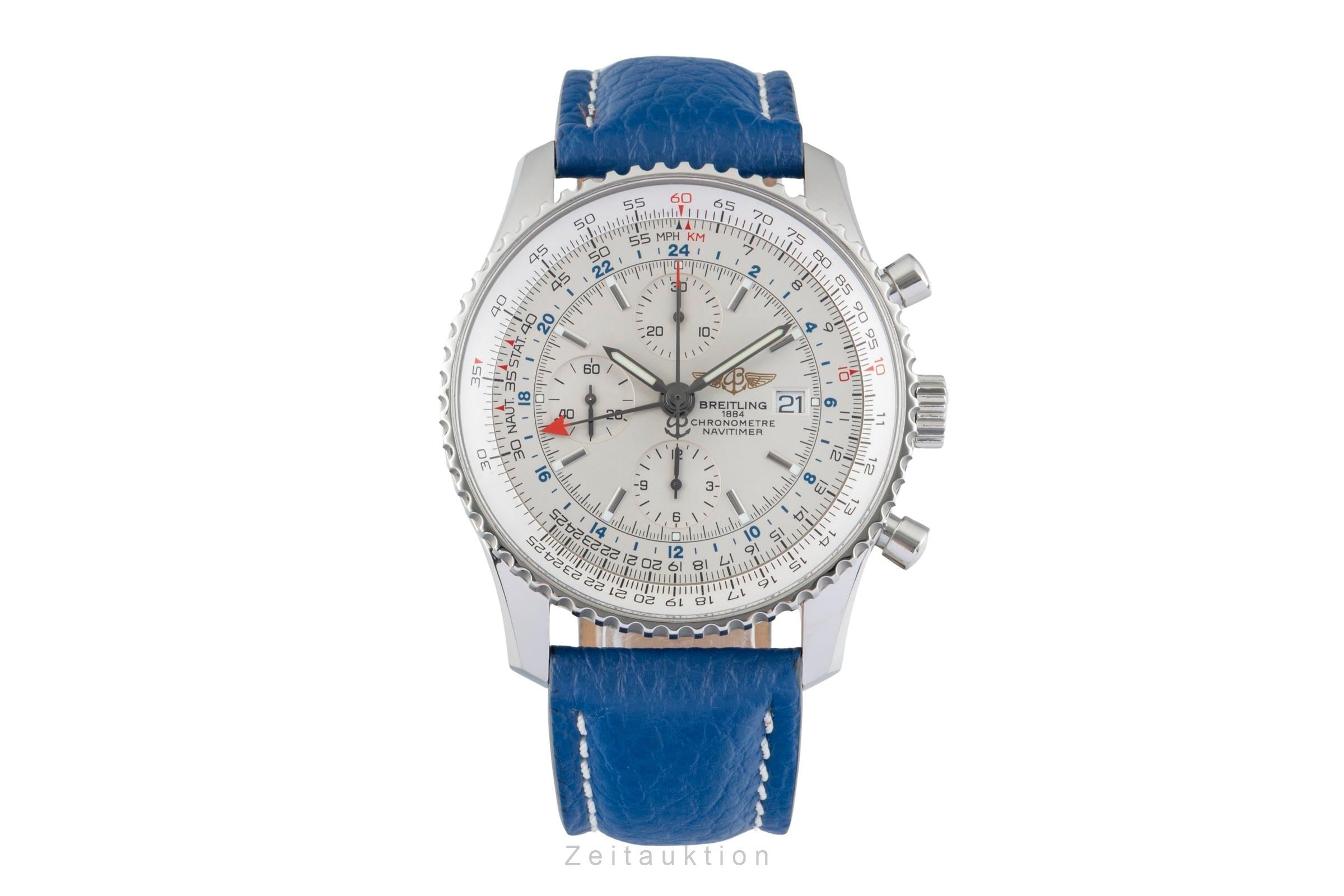Breitling Navitimer World cronógrafo acero automático reloj para caballeros A24322  [2602582]