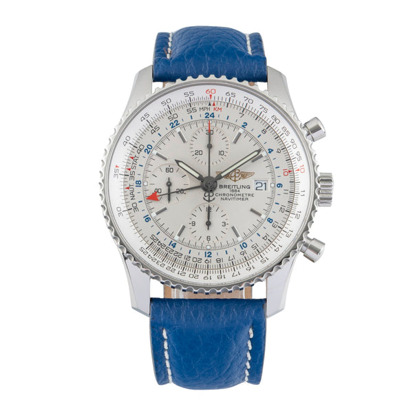 Breitling Navitimer World cronógrafo acero automático reloj para caballeros A24322  [2602582]