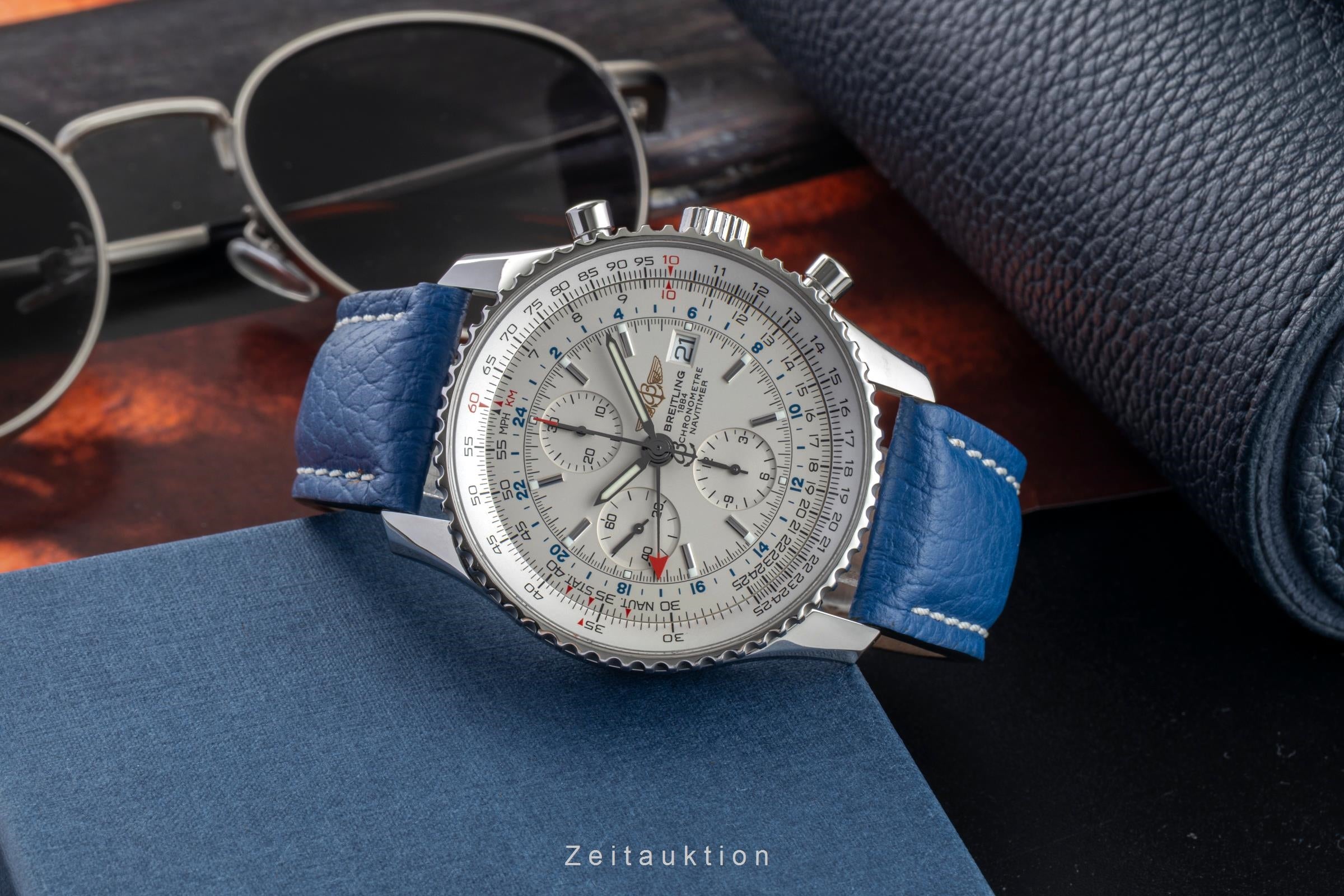 Breitling Navitimer World cronógrafo acero automático reloj para caballeros A24322  [2602582]