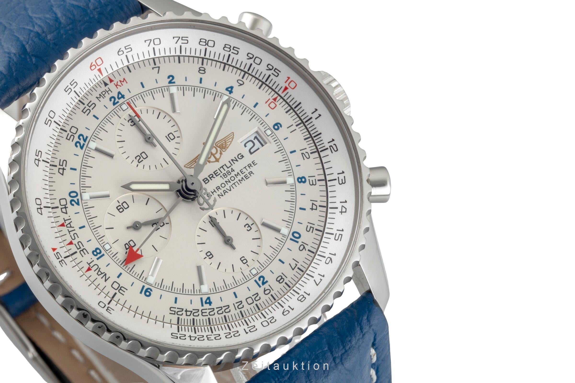 Breitling Navitimer World cronógrafo acero automático reloj para caballeros A24322  [2602582]